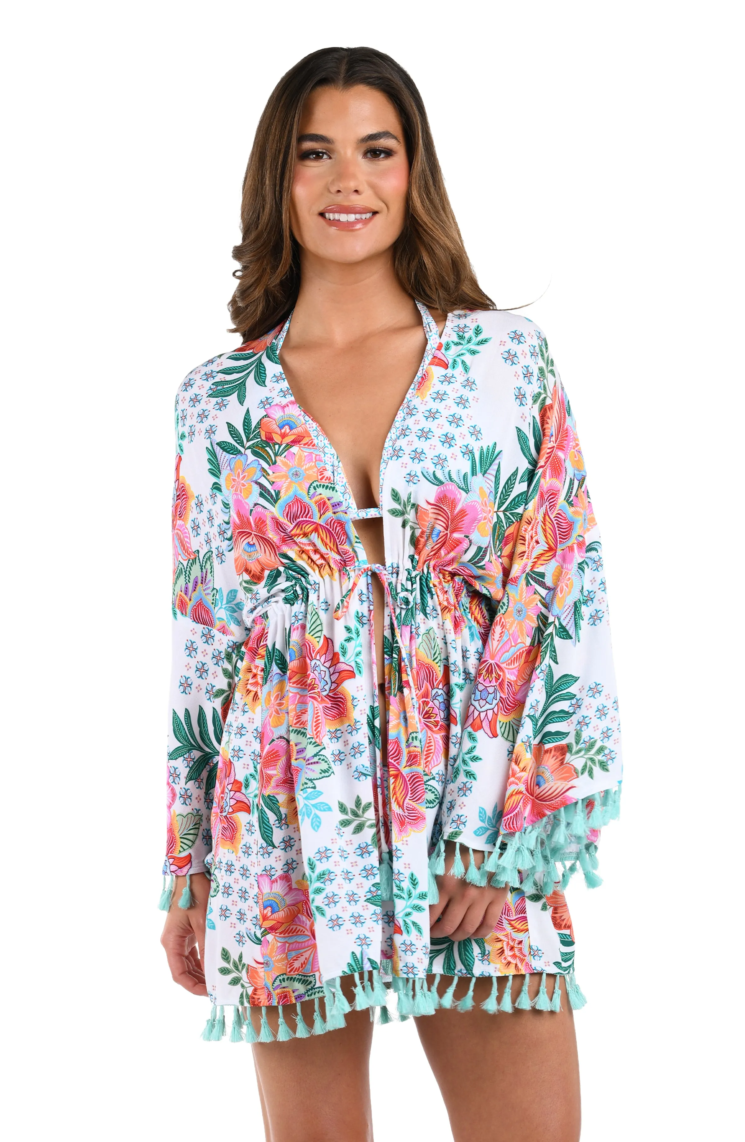 Riviera Resort Kimono Cover Up - FINAL SALE sold by La Blanca