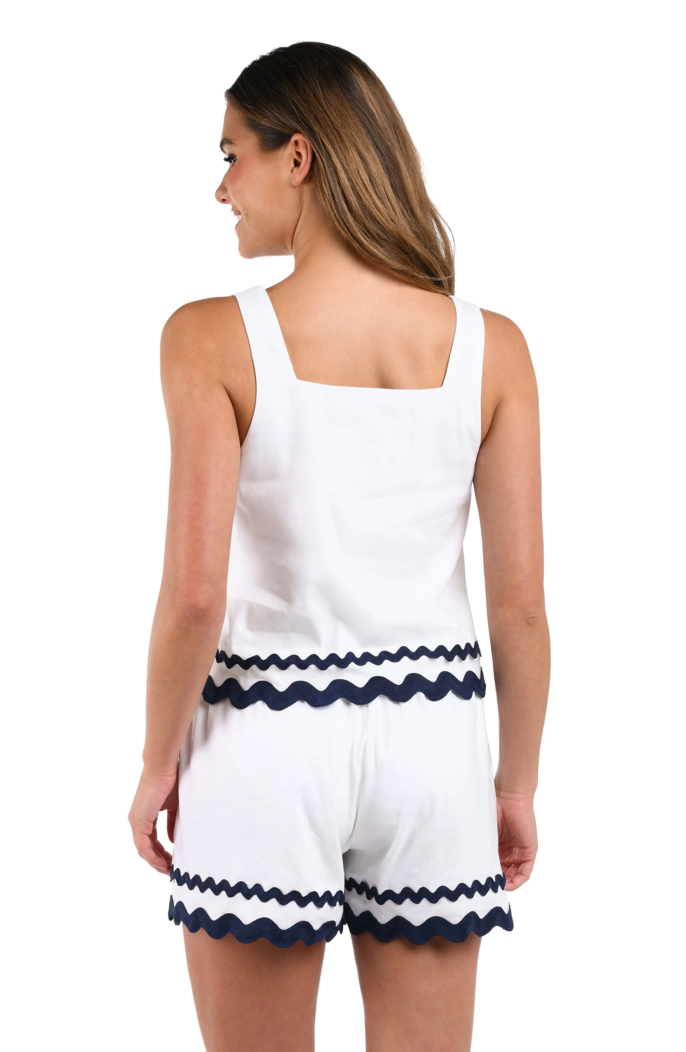 Poolside Chic Square Neck Tank Top sold by La Blanca product image thumbnail 2