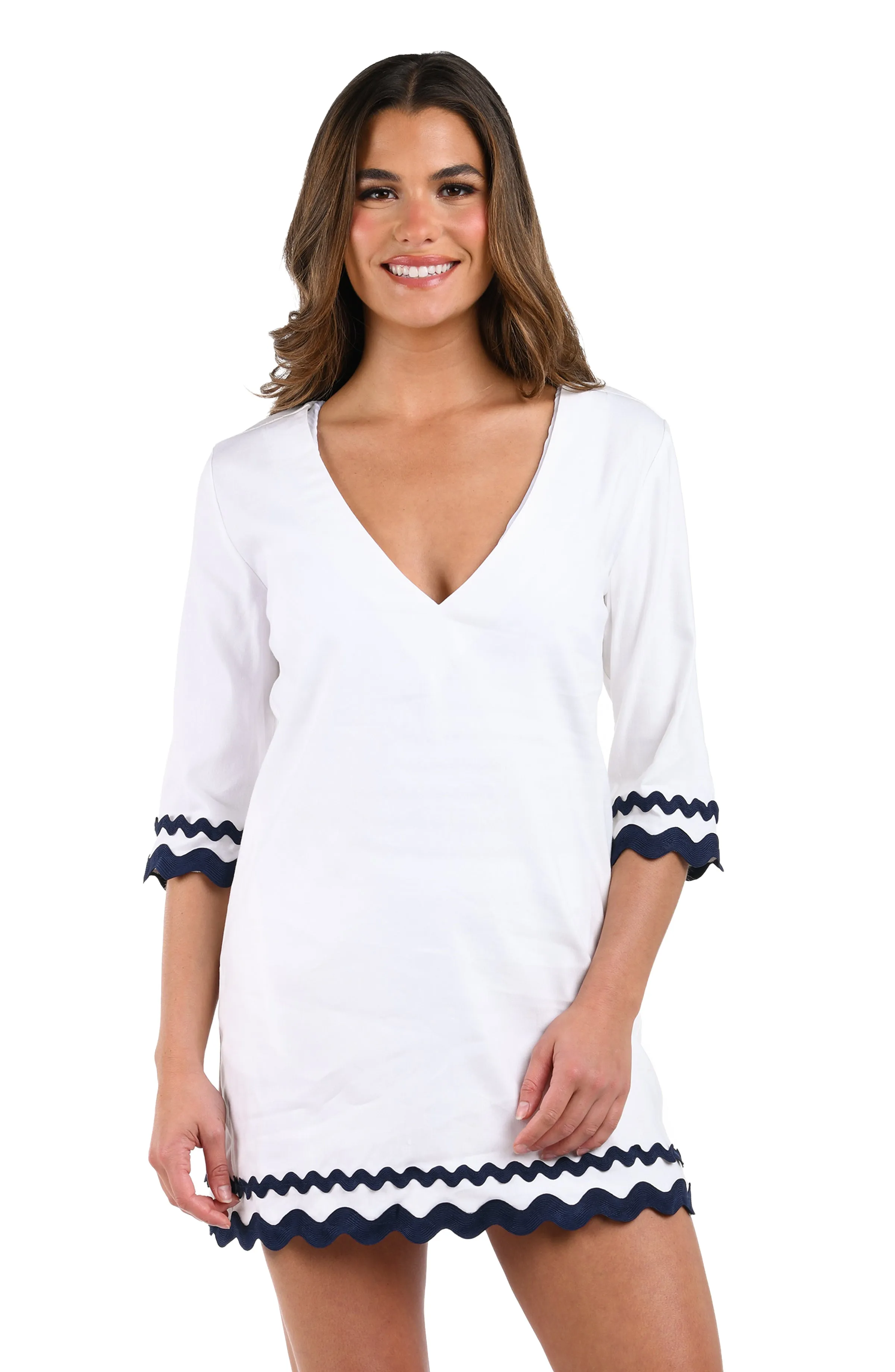 Poolside Chic V-Neck Tunic sold by La Blanca