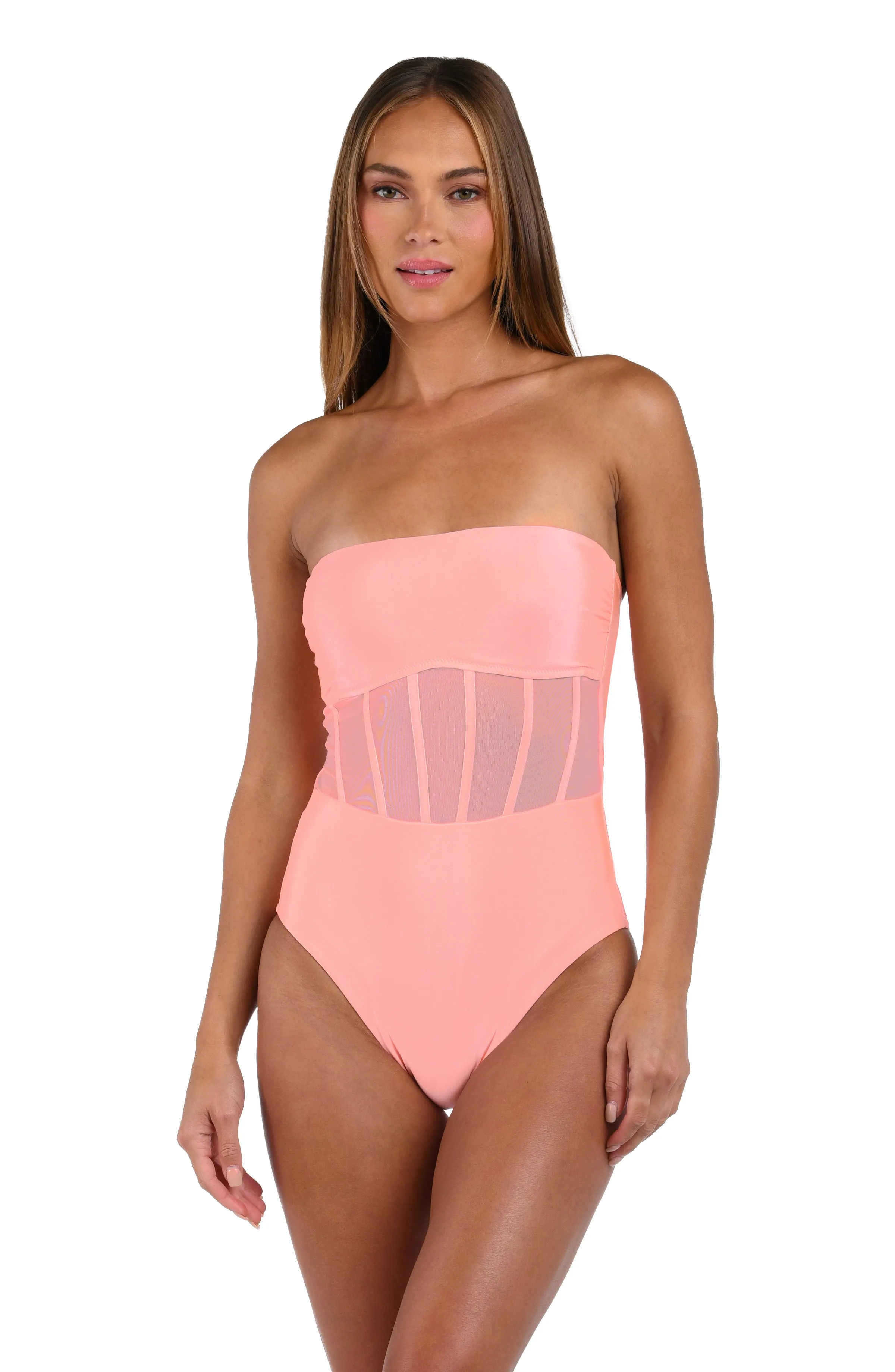 Sunshine 79 Solids Bandeau One Piece - Blossom - FINAL SALE sold by La Blanca product image thumbnail 3