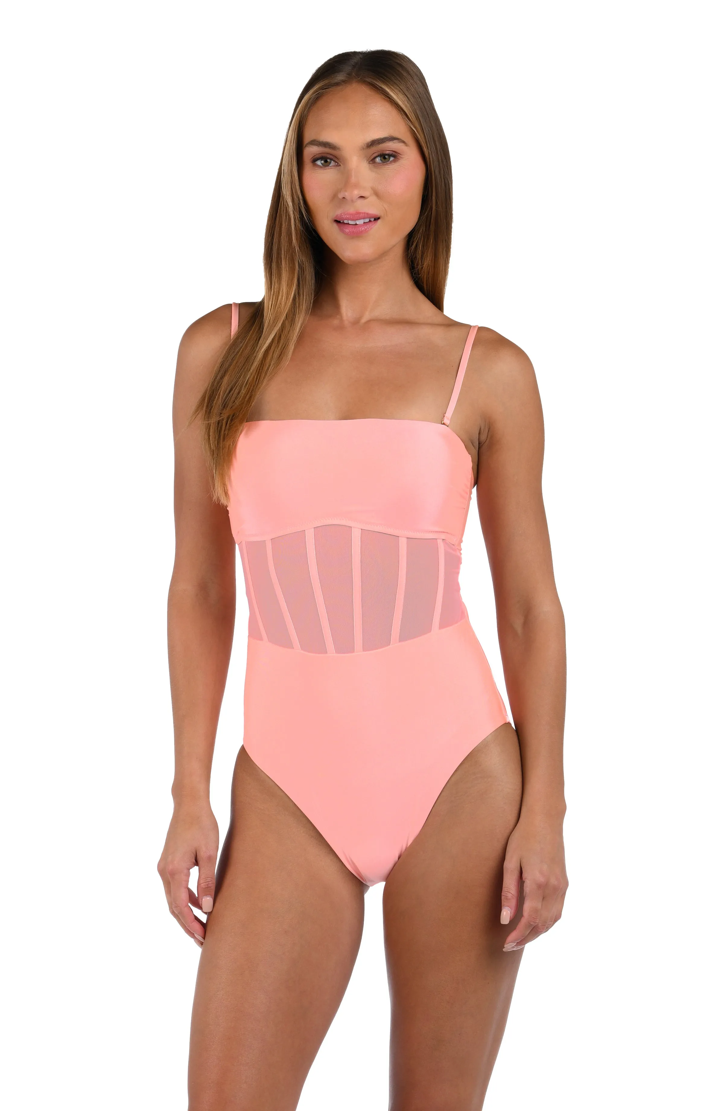 Sunshine 79 Solids Bandeau One Piece - Blossom - FINAL SALE sold by La Blanca