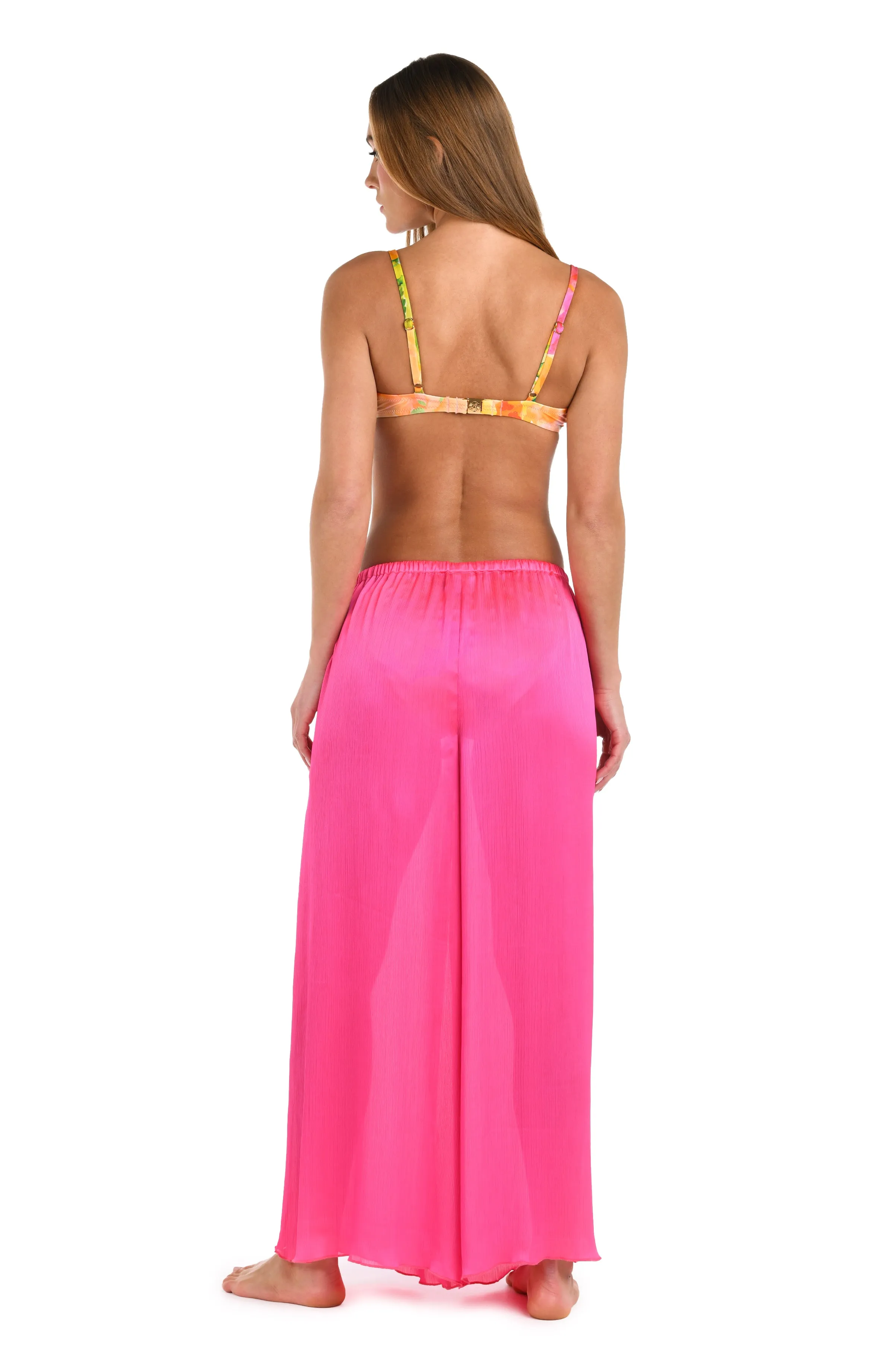 Sunshine 79 Radiance Crinkle Beach Pant - Bright Pink sold by La Blanca product image thumbnail 4