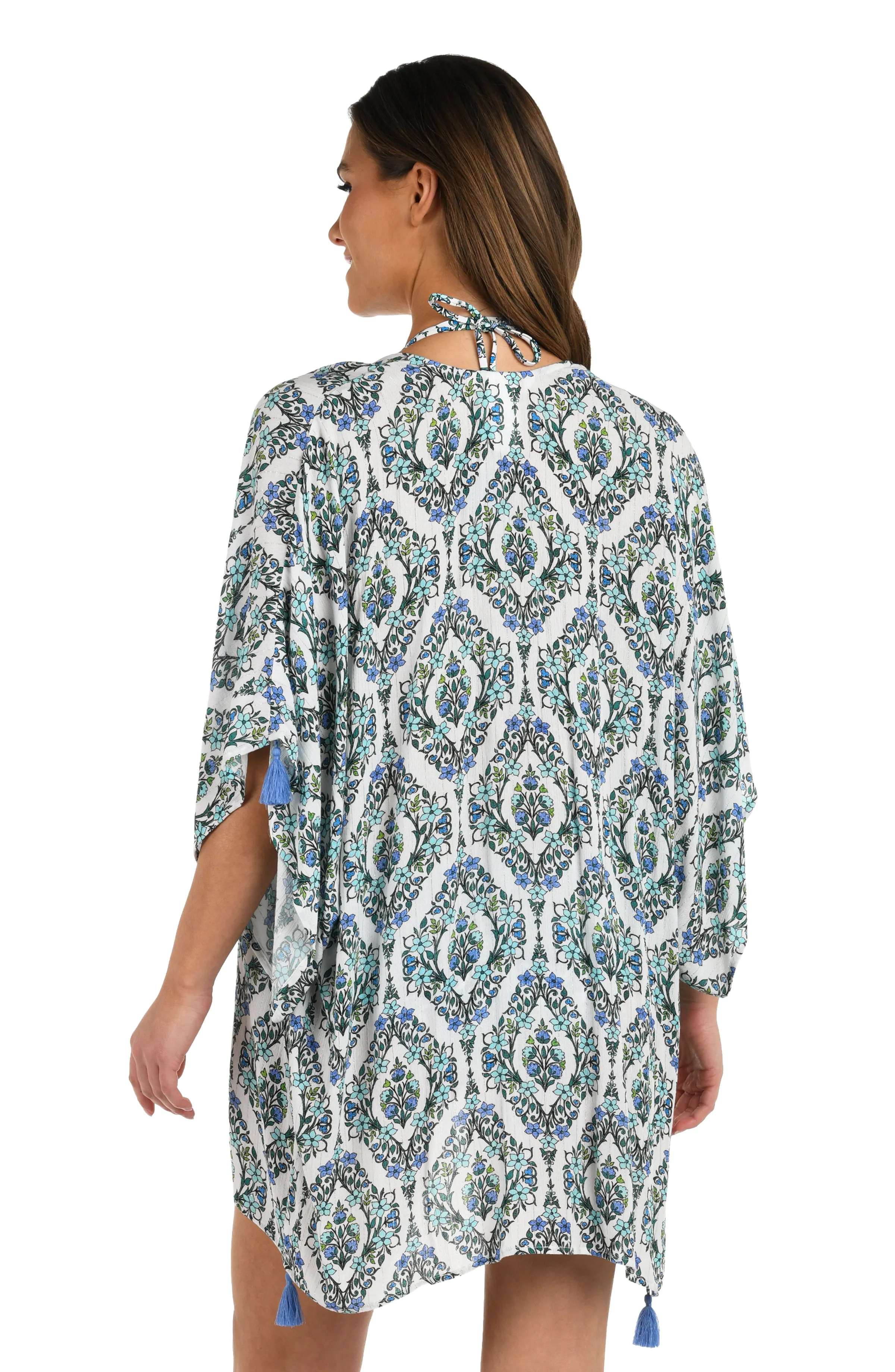 Deja-Blue Diamond Kimono Cover Up sold by La Blanca product image thumbnail 2