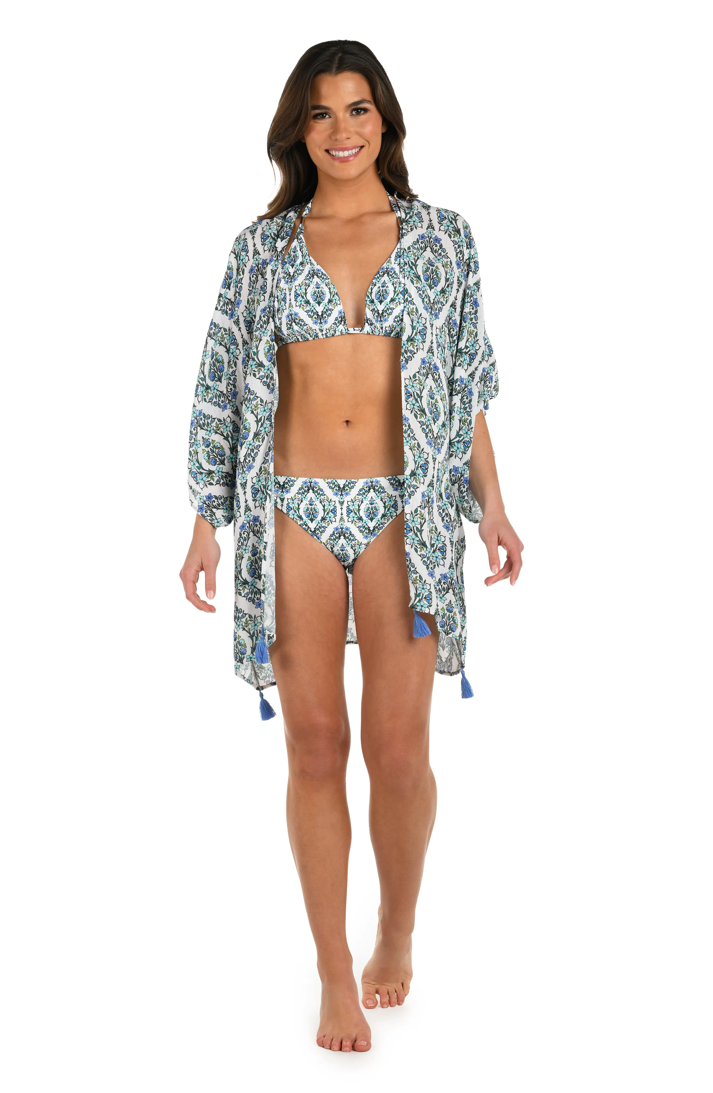 Deja-Blue Diamond Kimono Cover Up sold by La Blanca product image thumbnail 4