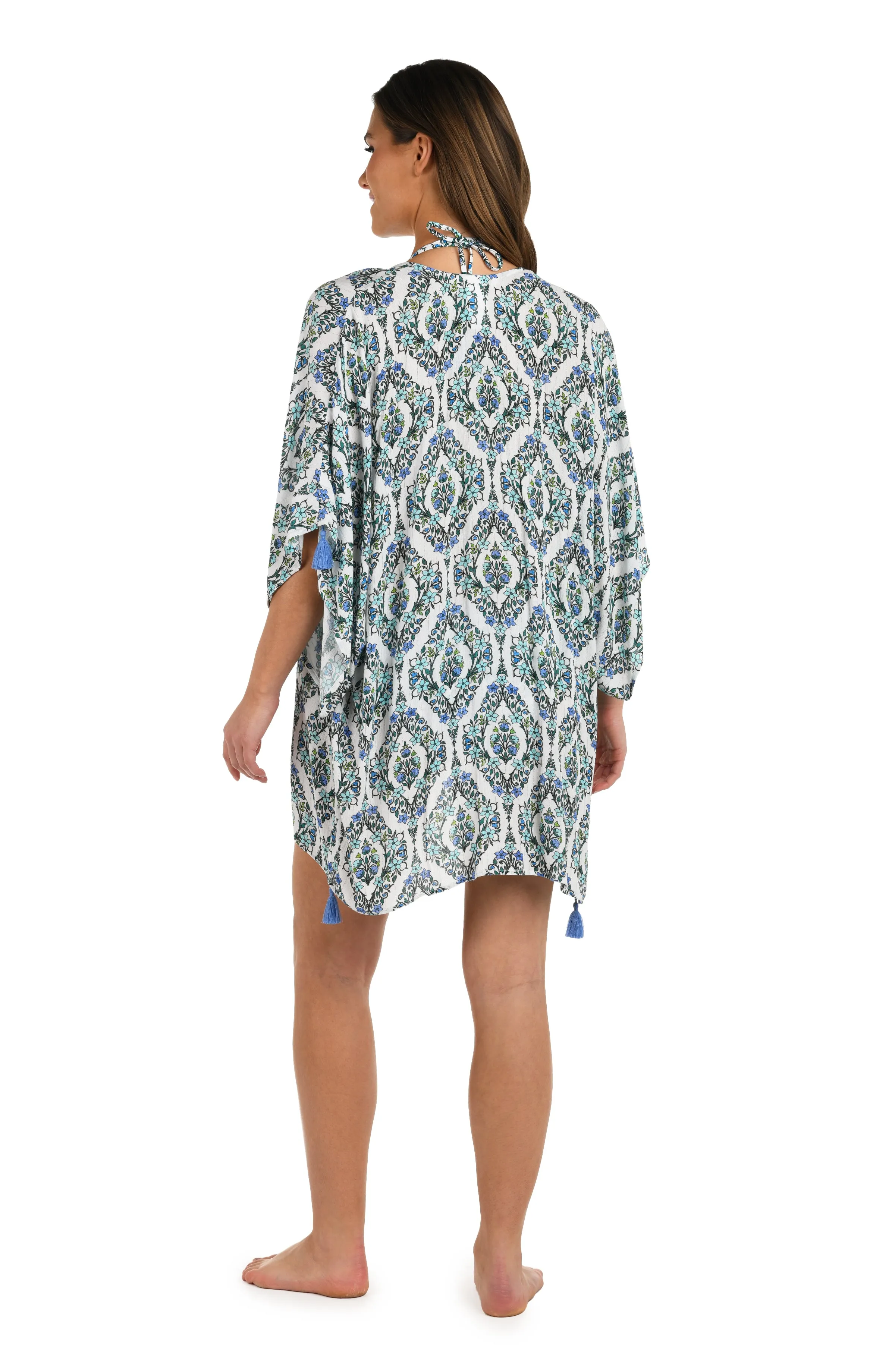 Deja-Blue Diamond Kimono Cover Up sold by La Blanca product image thumbnail 5