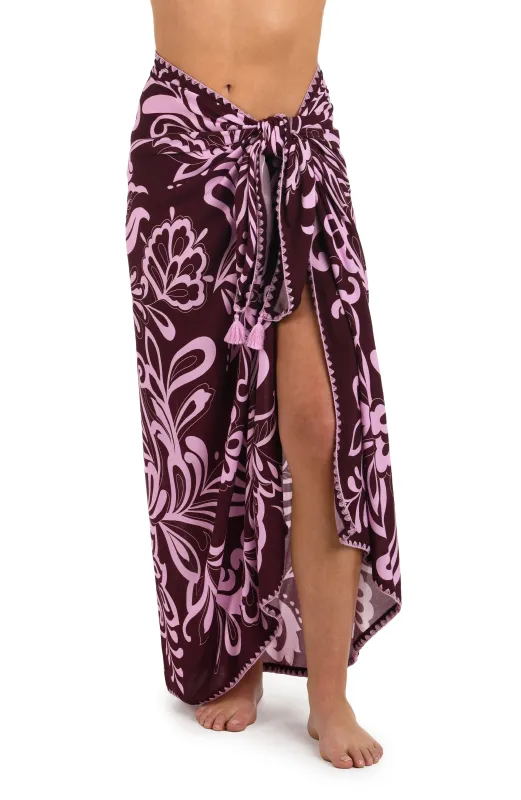 Fiji Flora Pareo Wrap Cover Up sold by La Blanca