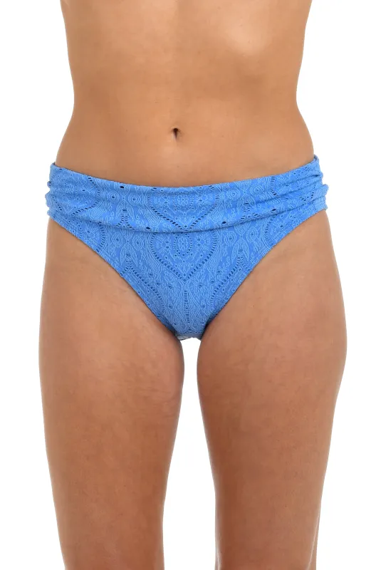 Mantra Medallion Shirred Band Hipster Bottom sold by La Blanca