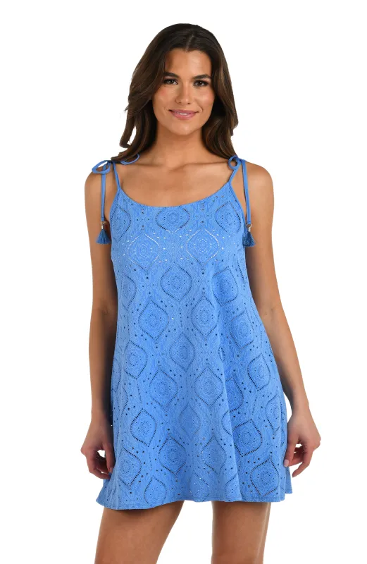 Mantra Medallion Tank Dress Cover Up made by La Blanca