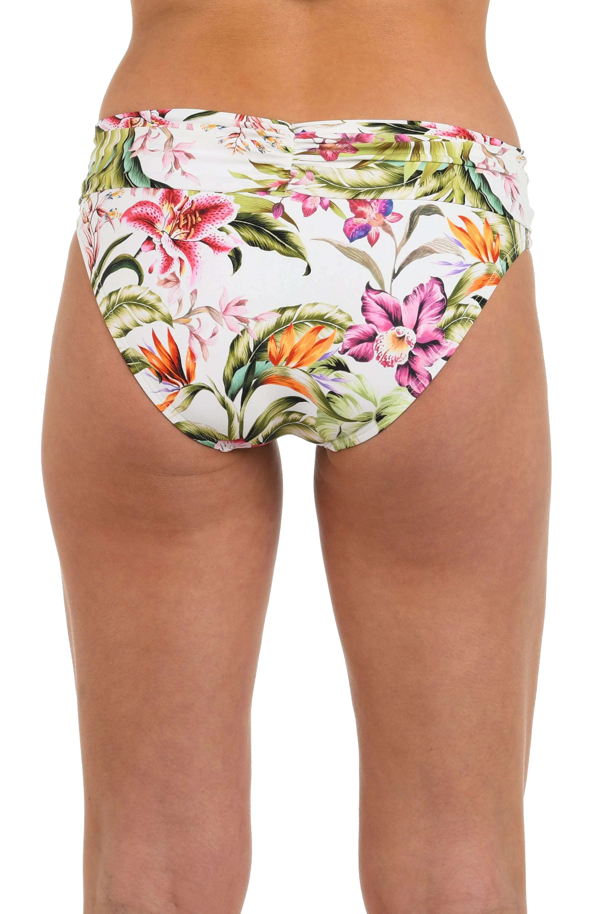 Polynesian Paradise Shirred Band Hipster Bottom sold by La Blanca product image thumbnail 2