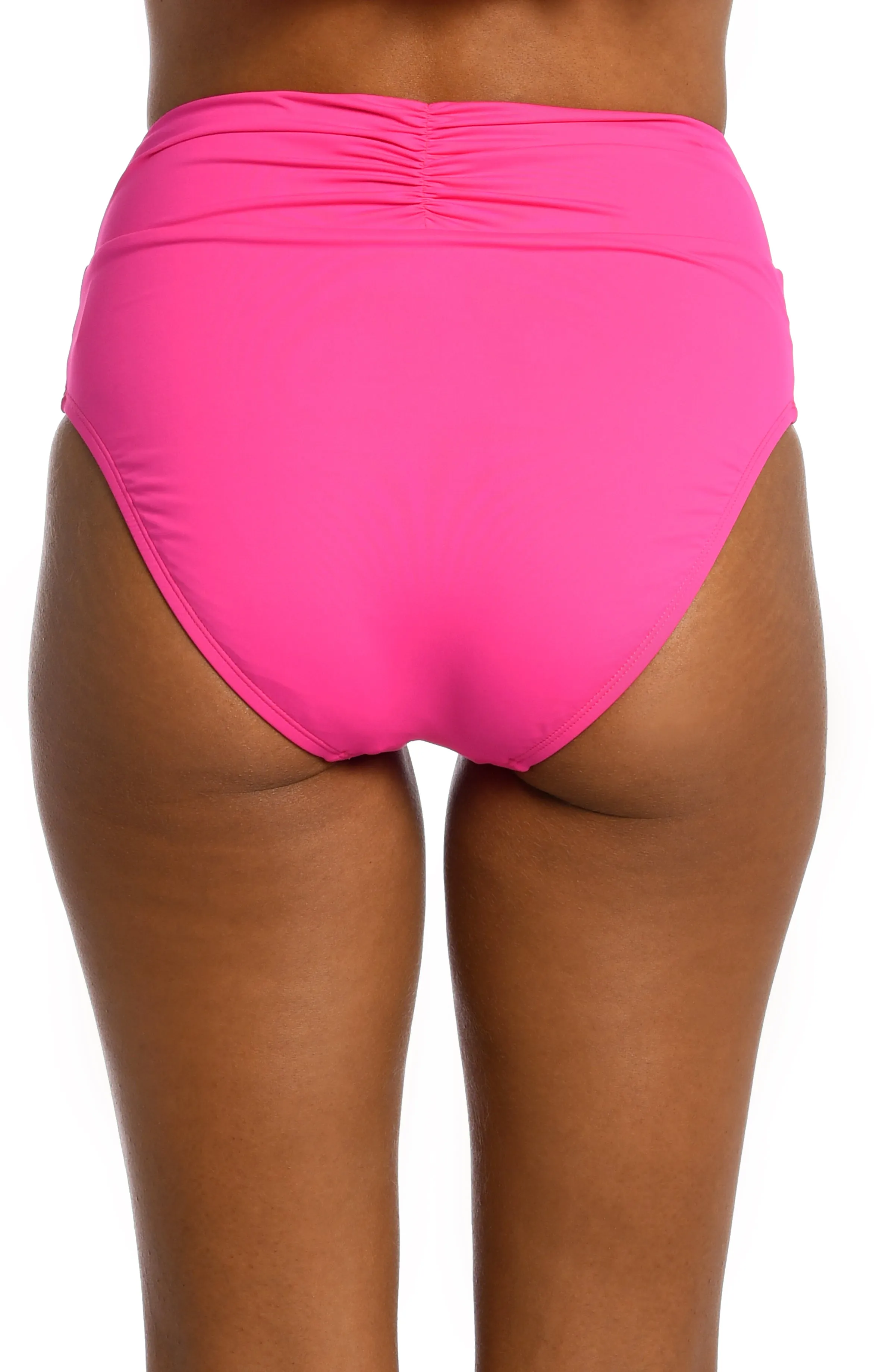 Island Goddess Cinch Back High Waist Bottom - Pop Pink (Final Sale) sold by La Blanca product image thumbnail 2