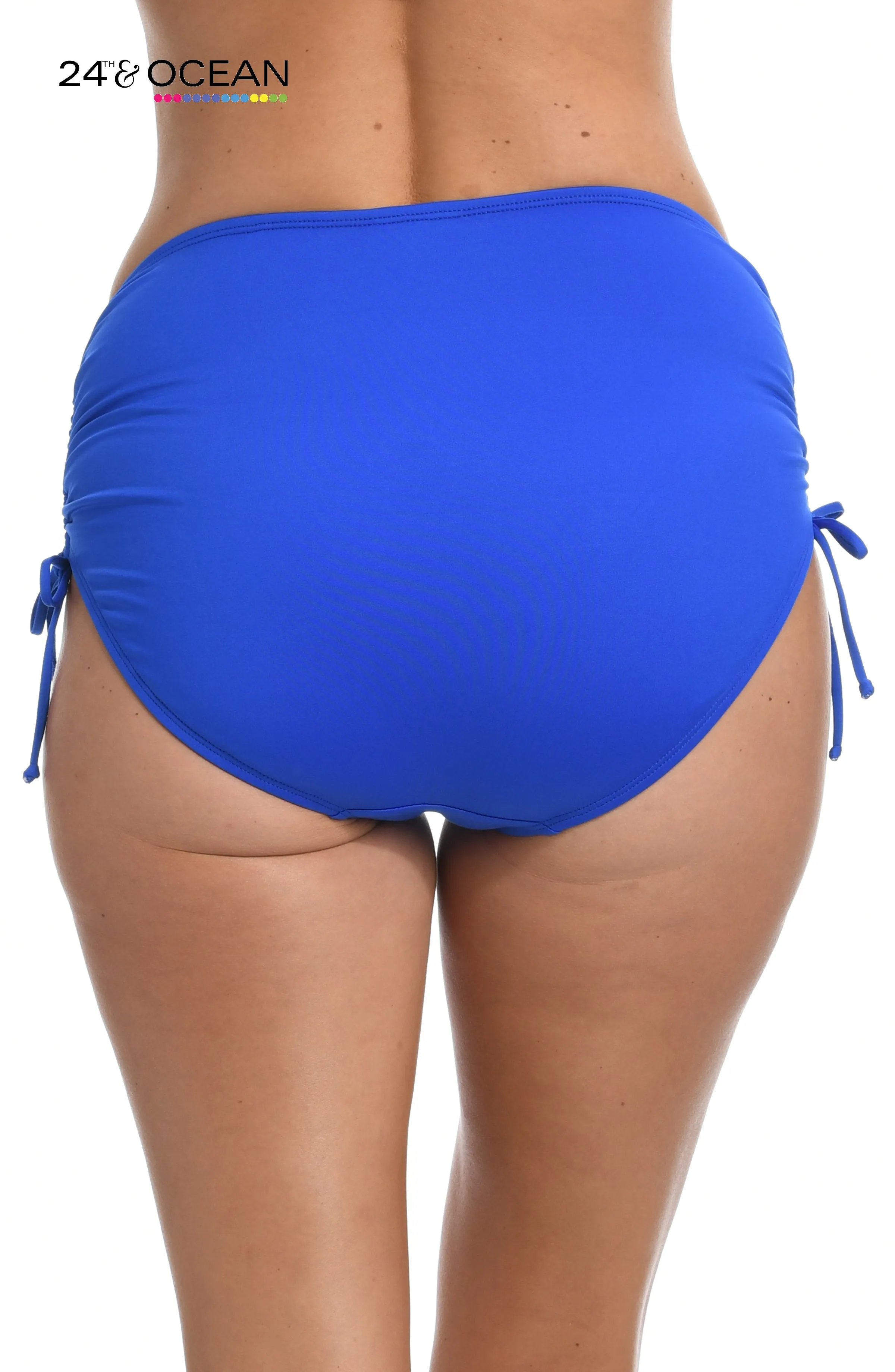 24th & Ocean Solids Mid Waist Adjustable Hipster Bottom - FINAL SALE sold by La Blanca product image thumbnail 2