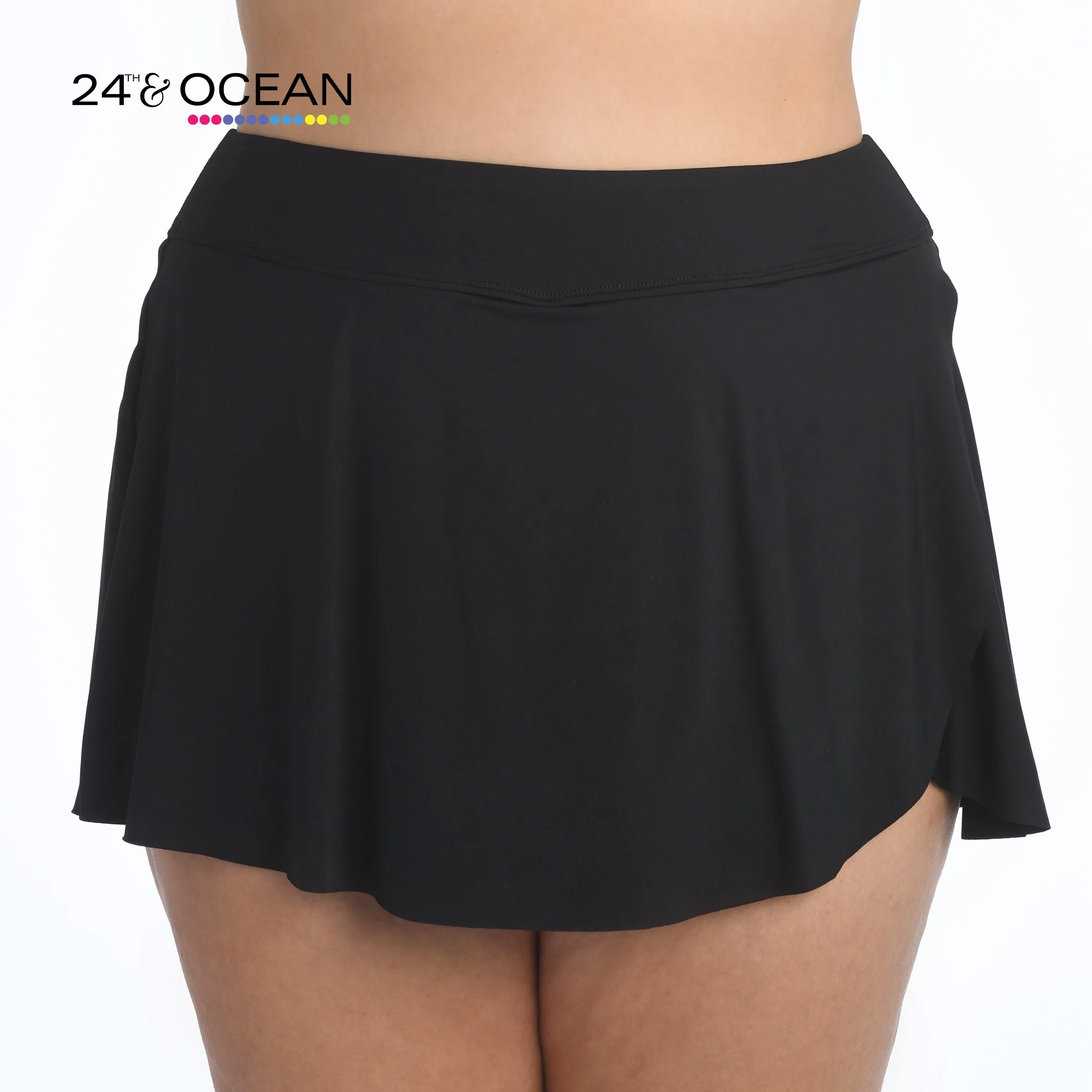 24th & Ocean Solid Petal Skort Swim Bottom sold by La Blanca product image thumbnail 2