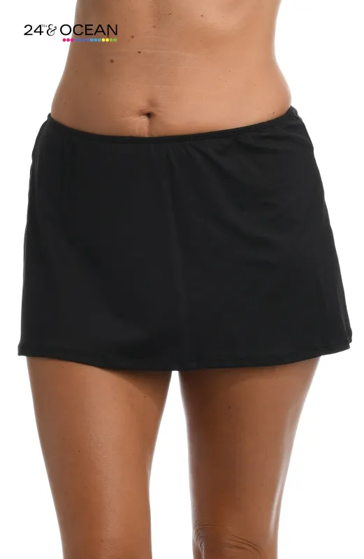 24th & Ocean Solid Skirted Hipster Bottom sold by La Blanca