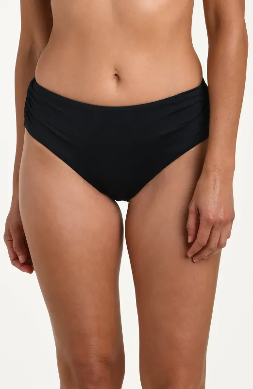 Island Goddess Mid Rise Bottom - Black sold by La Blanca