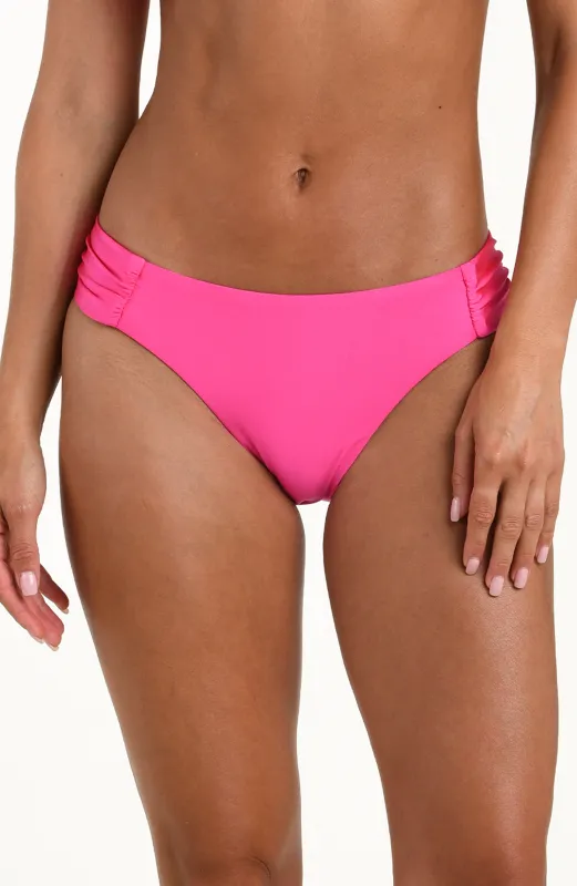 Sunshine 79 Sunshine Solids Side Shirred Hipster Bottom - Pink sold by La Blanca