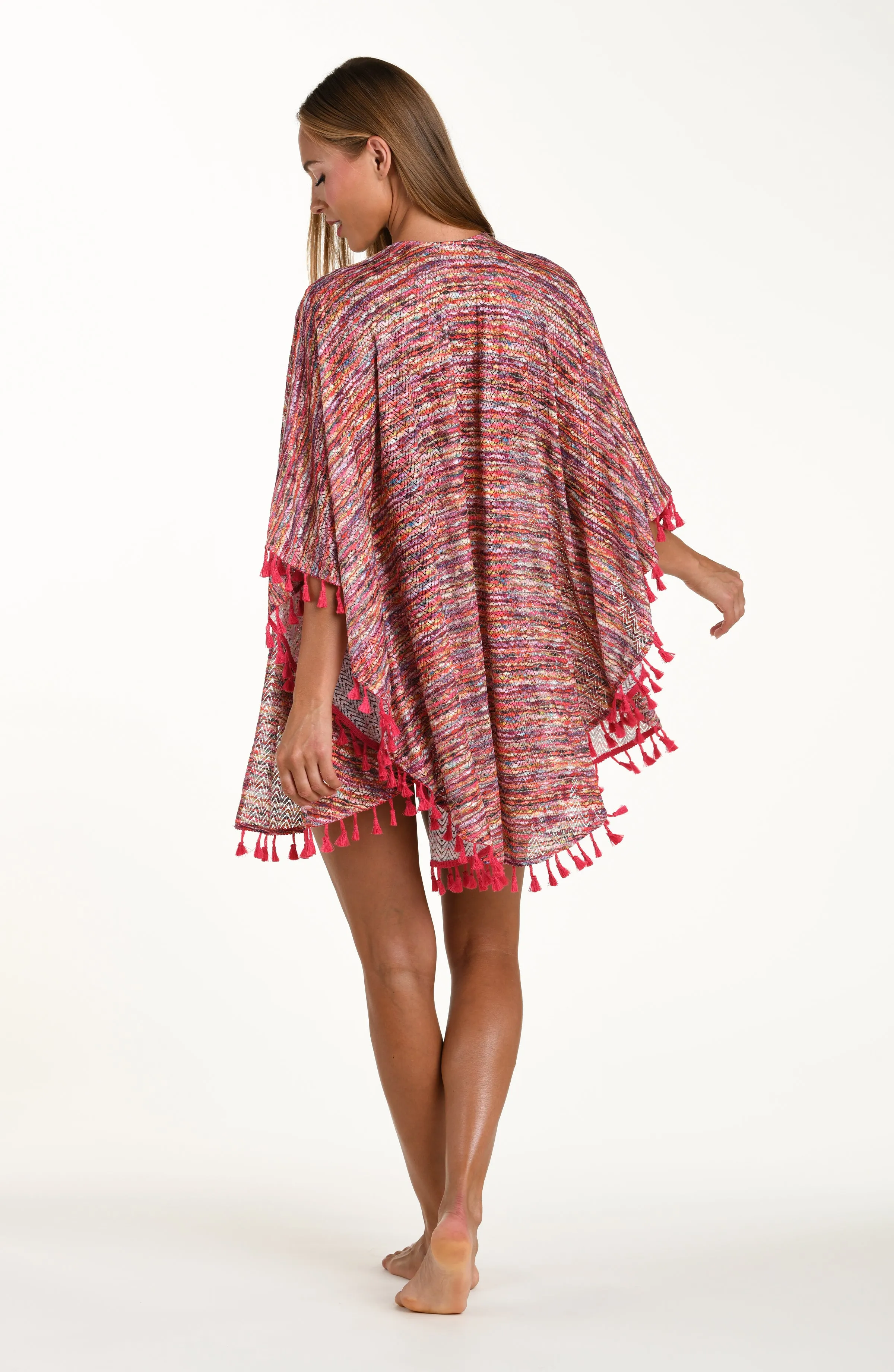 Sunshine 79 Shimmer Ripple Open Front Kimono sold by La Blanca product image thumbnail 5