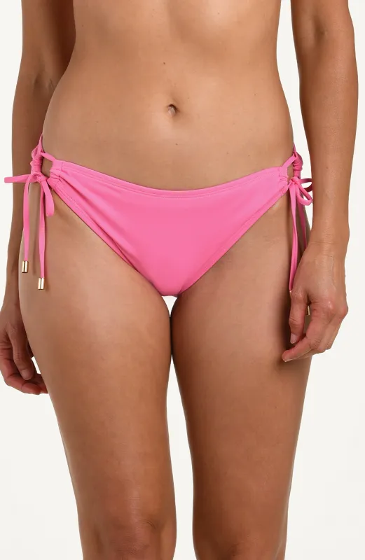 Island Goddess Side Tie Hipster Bottom - Rose Pink sold by La Blanca