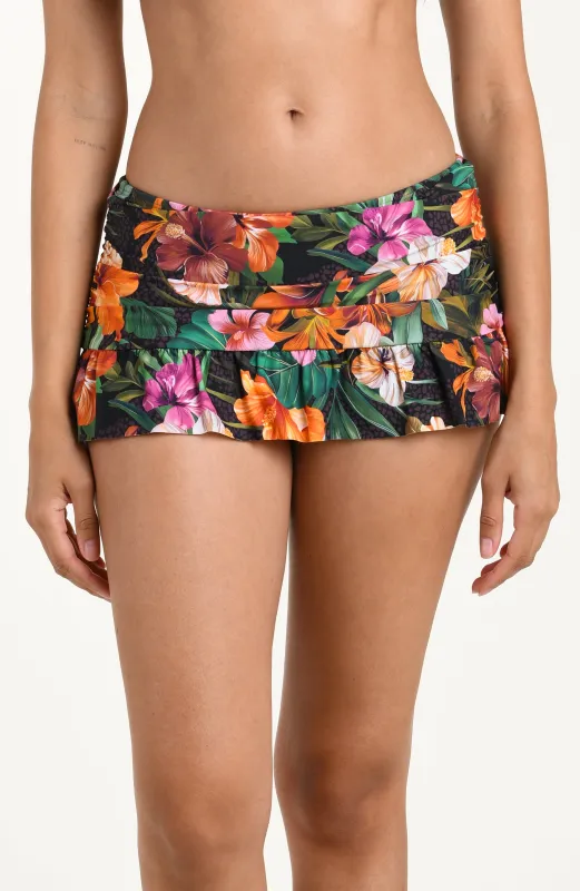 Tropical Hideaway Ruffle Skirted Bottom sold by La Blanca