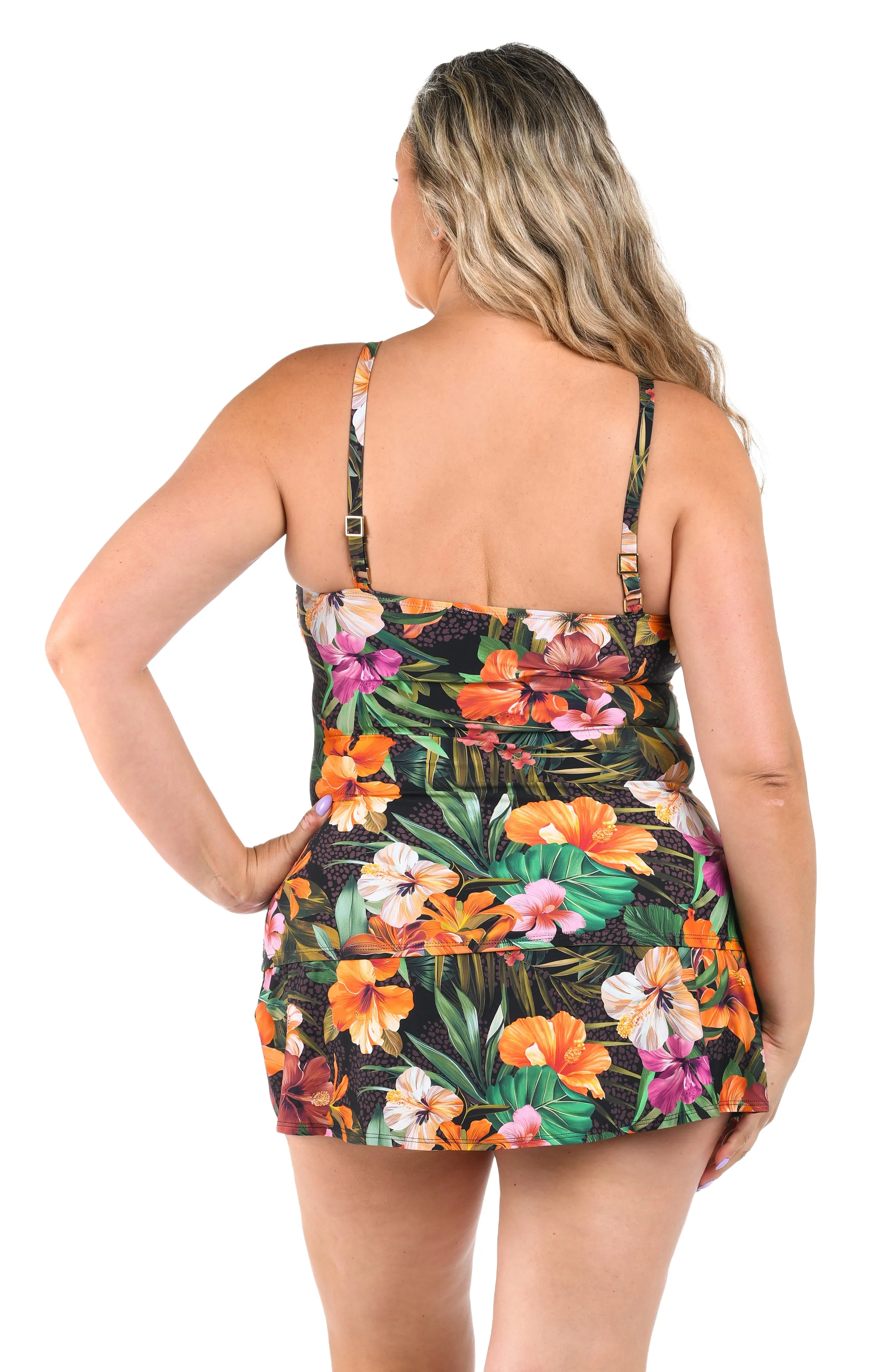 Tropical Hideaway Over The Shoulder Tankini Top sold by La Blanca product image thumbnail 2