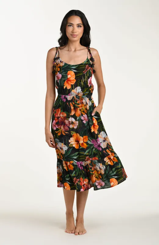 Tropical Hideaway Midi Dress sold by La Blanca