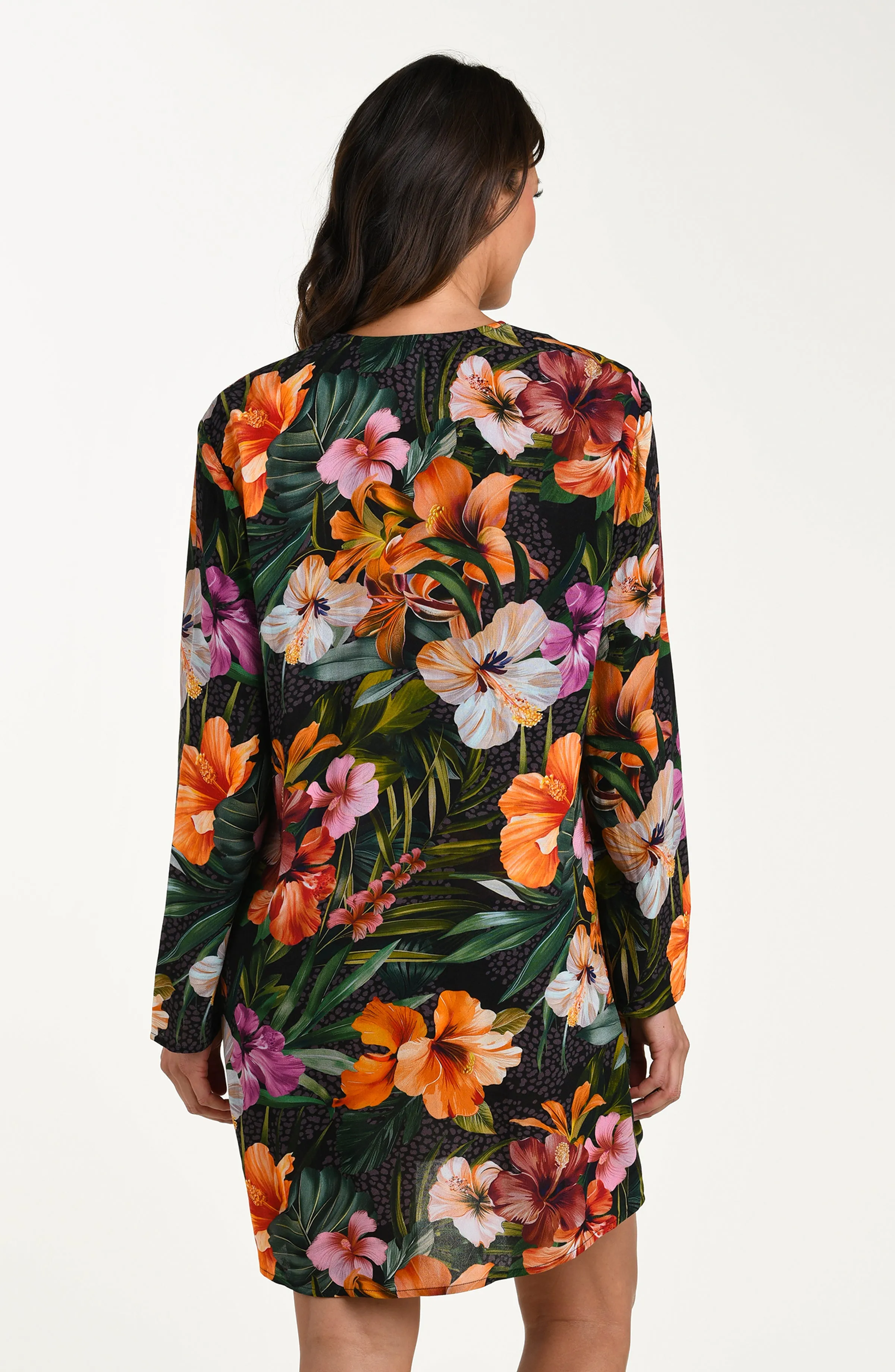 Tropical Hideaway Lace Up V-Neck Tunic - FINAL SALE sold by La Blanca product image thumbnail 3