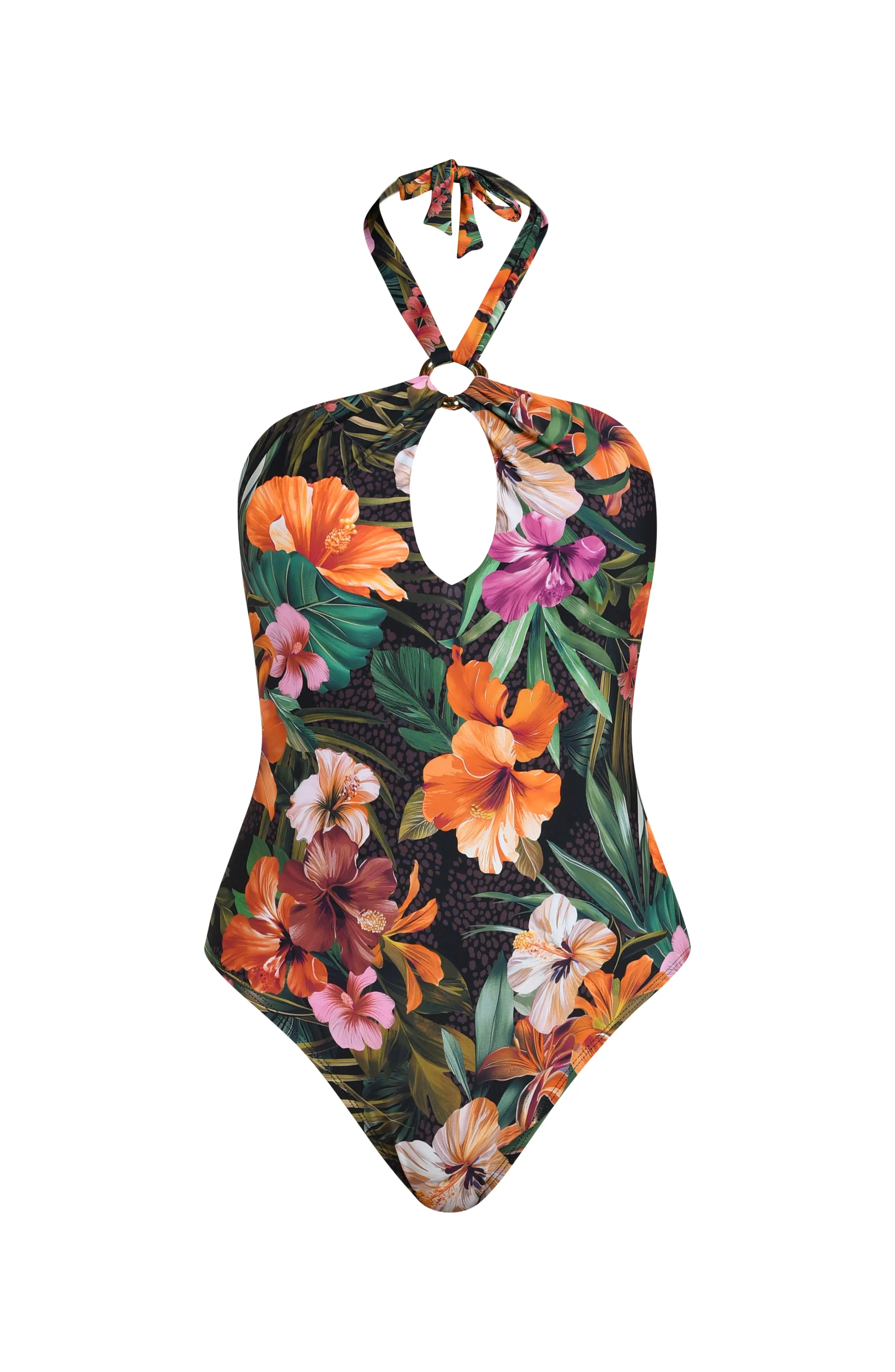 Tropical Hideaway High Neck Keyhole One Piece sold by La Blanca product image thumbnail 5
