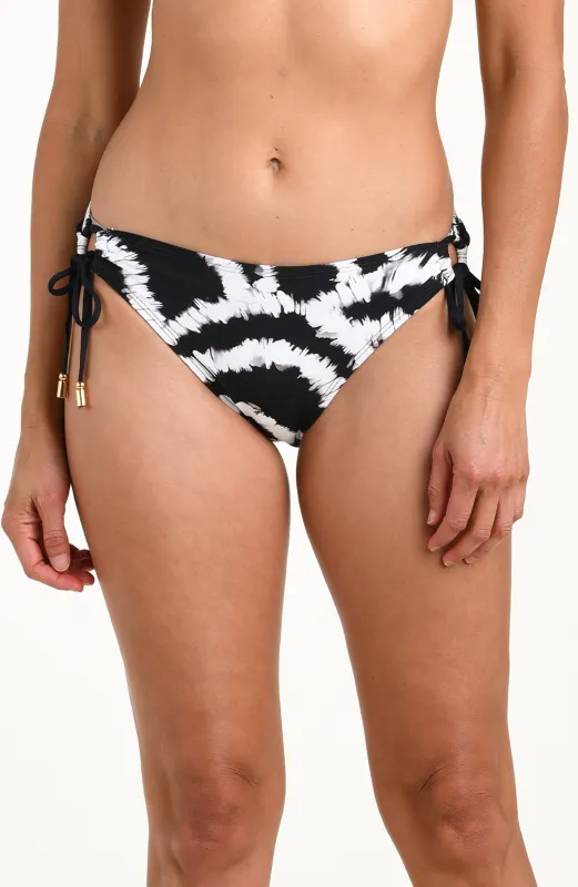 Woven Shadows Side Tie Hipster Bottom sold by La Blanca