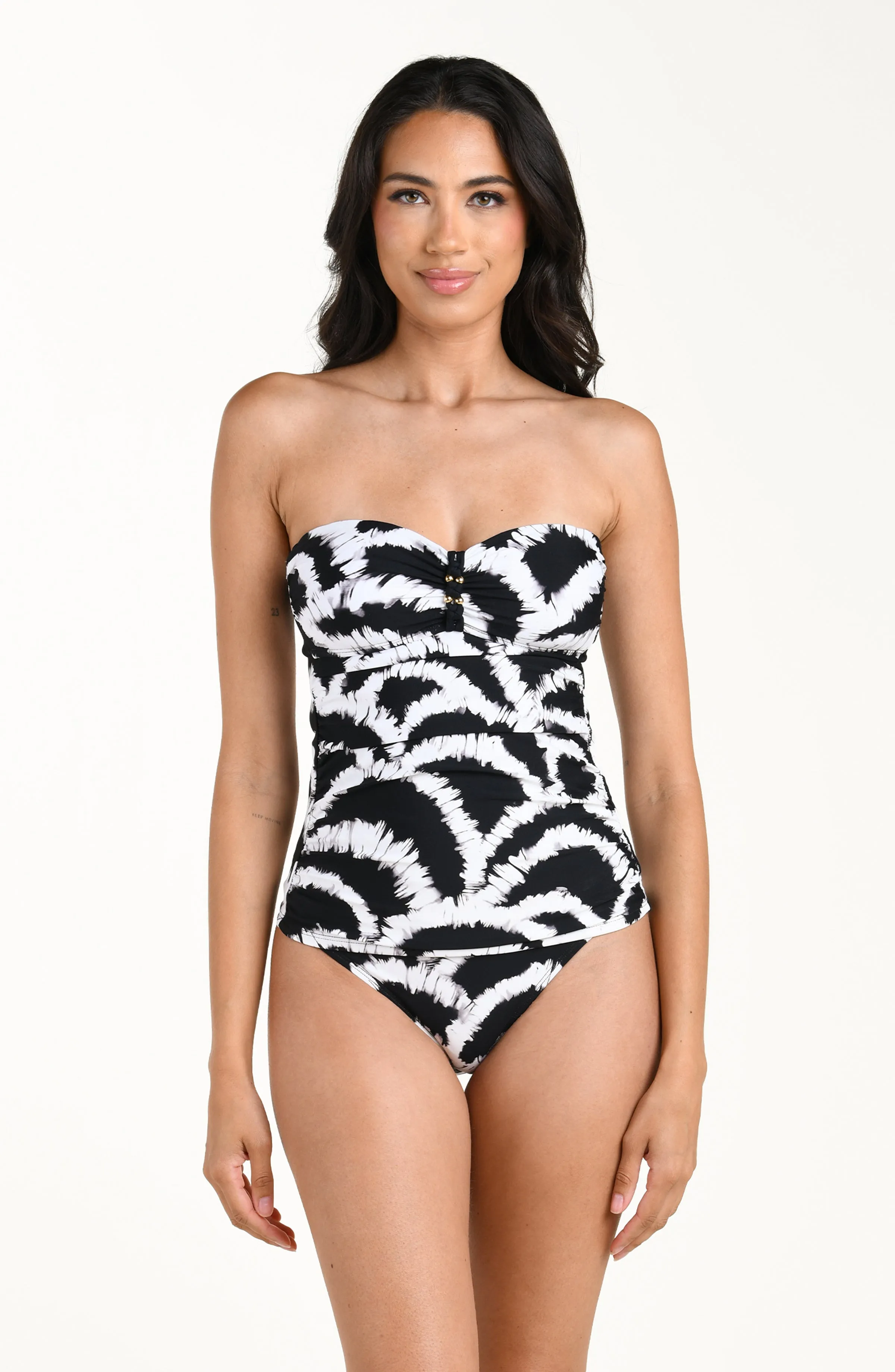 Woven Shadows Bandeau Tankini Top sold by La Blanca product image thumbnail 4