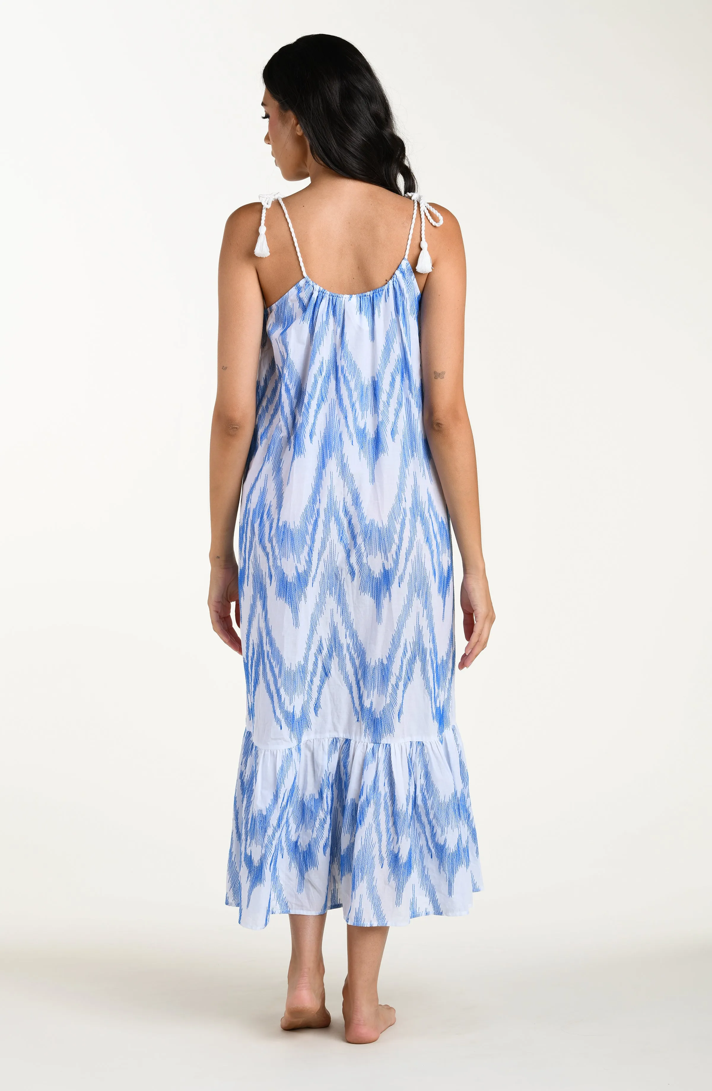 Tidal Wave Over the Shoulder Maxi Dress sold by La Blanca product image thumbnail 2