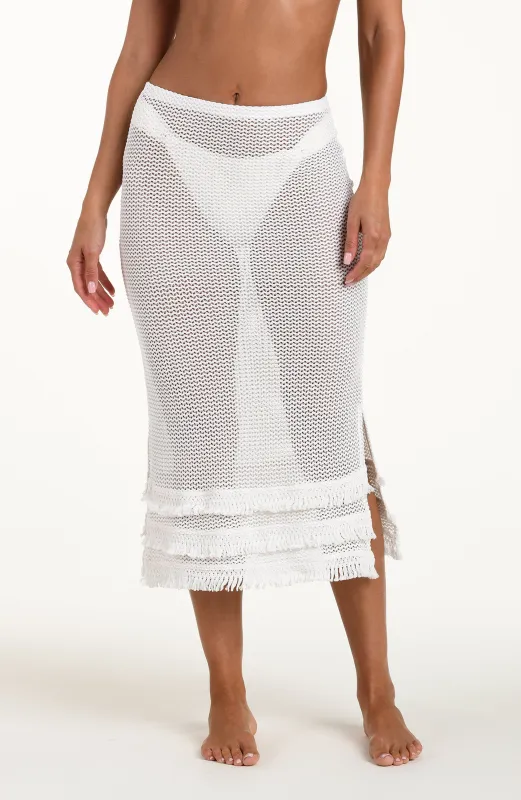 Sunshine 79 Flora Flair Midi Skirt sold by La Blanca