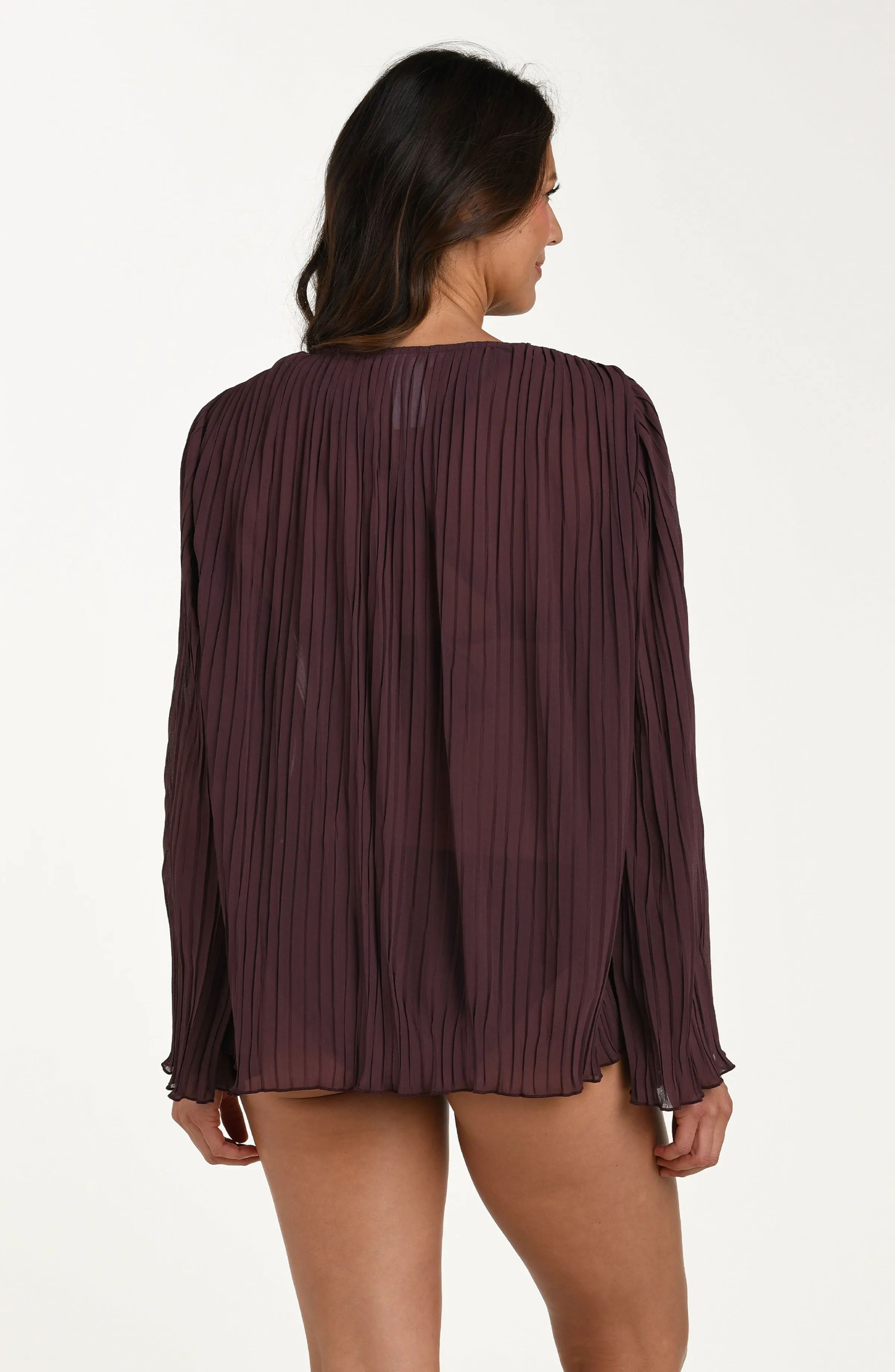 Sunbeams Long Sleeve Pleated Top sold by La Blanca product image thumbnail 3