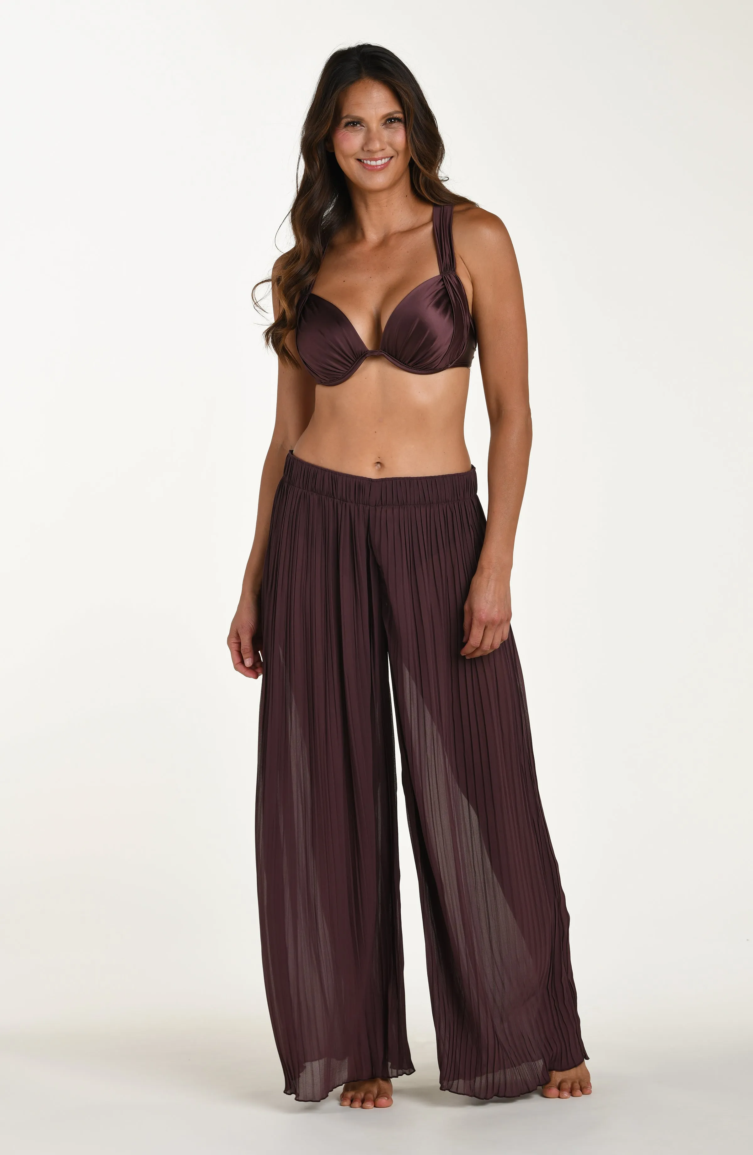 Sunbeams Pleated Palazzo Pant sold by La Blanca product image thumbnail 4