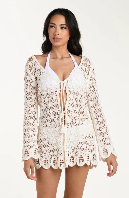 Serenity Covers Long Sleeve Kimono made by La Blanca