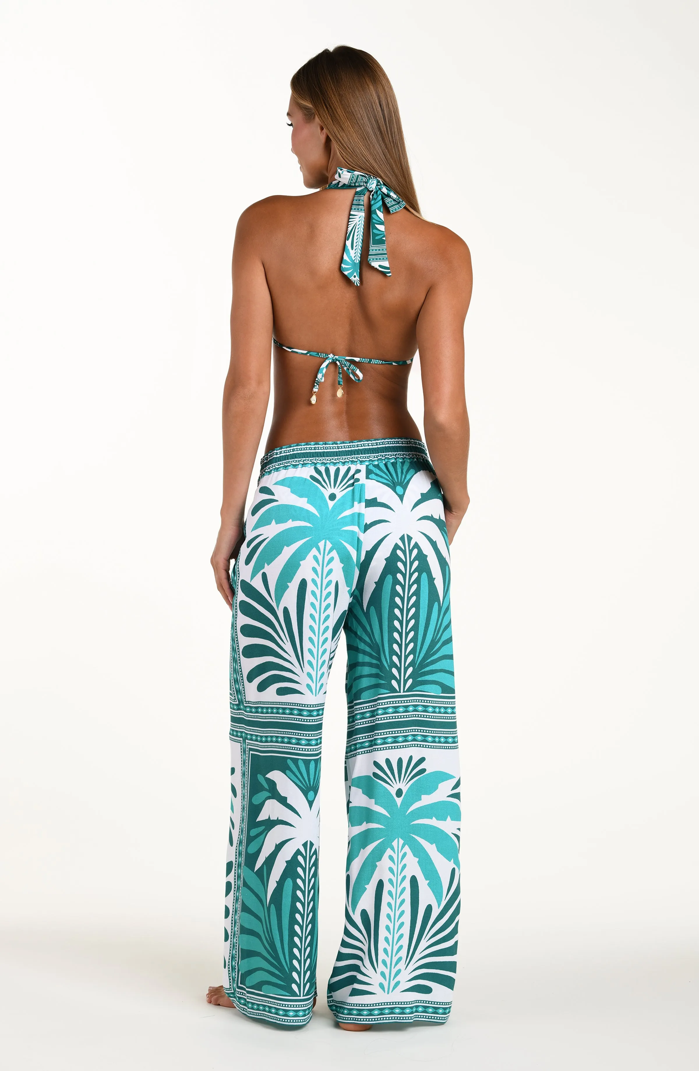 Sunshine 79 Patchwork Palms Beach Pant sold by La Blanca product image thumbnail 5