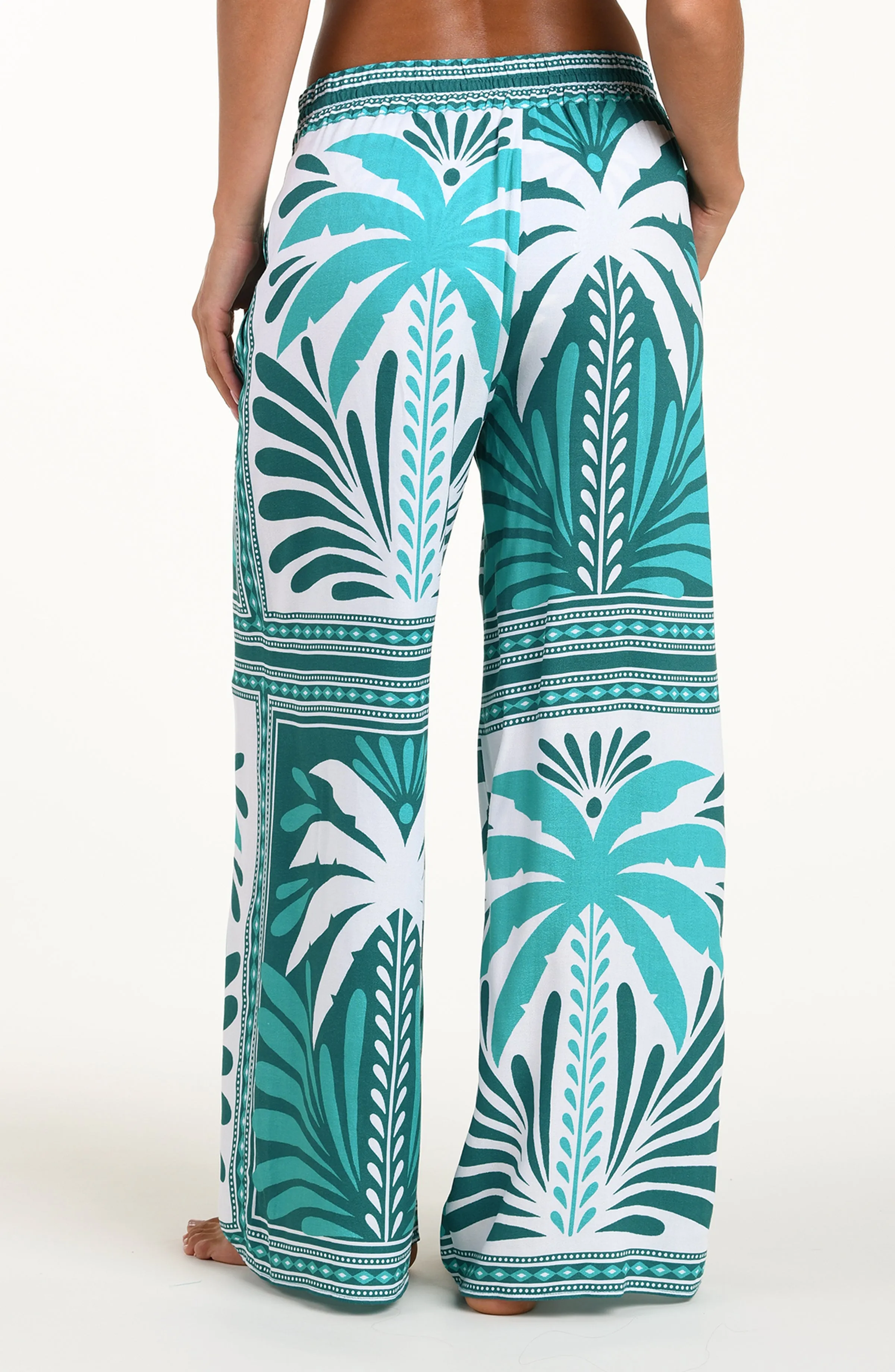 Sunshine 79 Patchwork Palms Beach Pant sold by La Blanca product image thumbnail 3