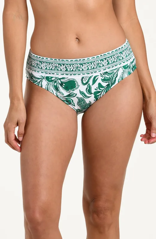 Botanical Brocade Mid-Waist Bottom sold by La Blanca