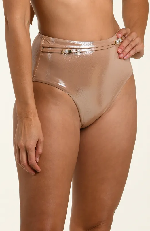 Sand Siren High-Waist Bottom made by La Blanca