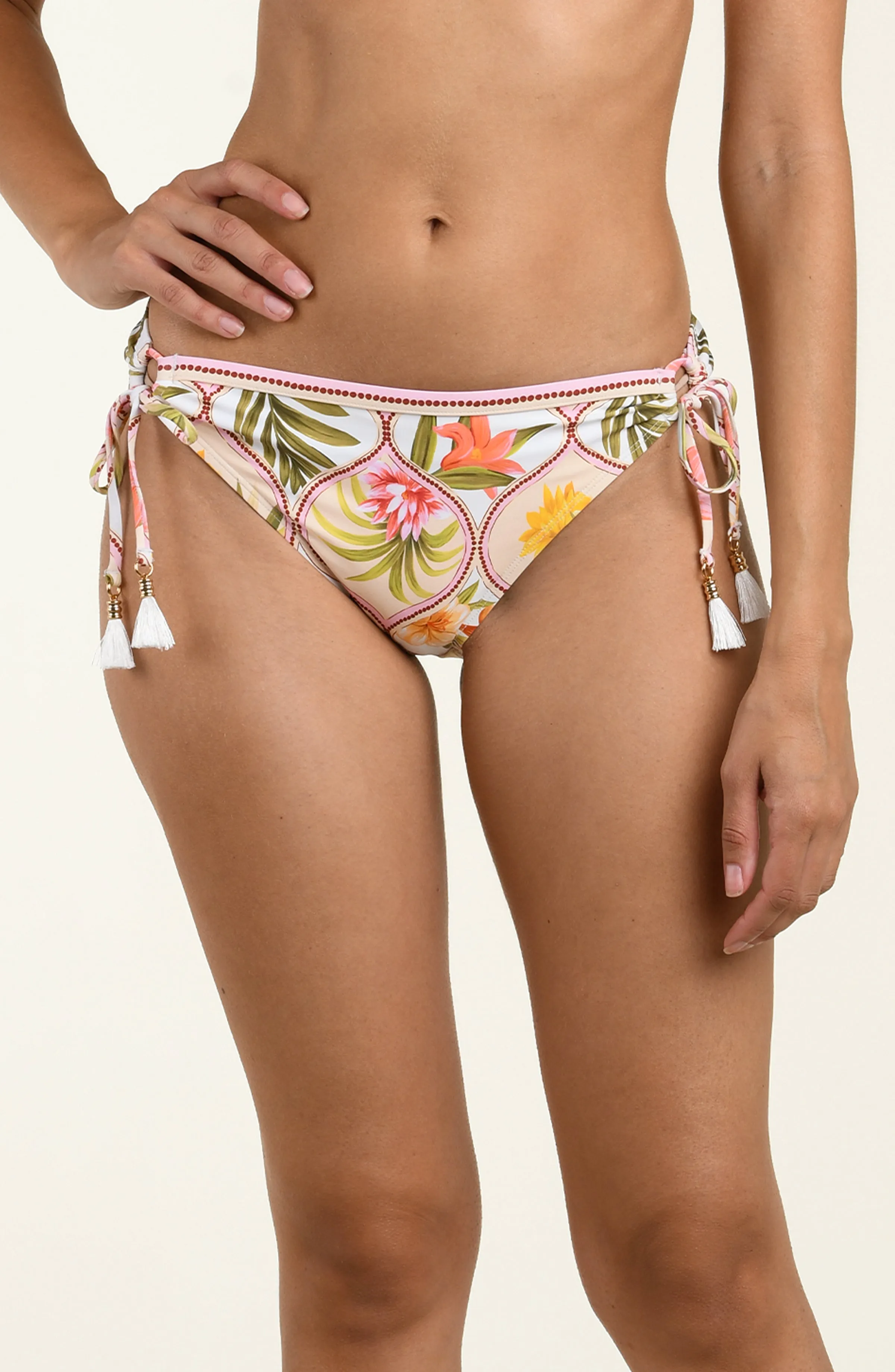 Palm Nouveau Side Tie Hipster Bottom sold by La Blanca
