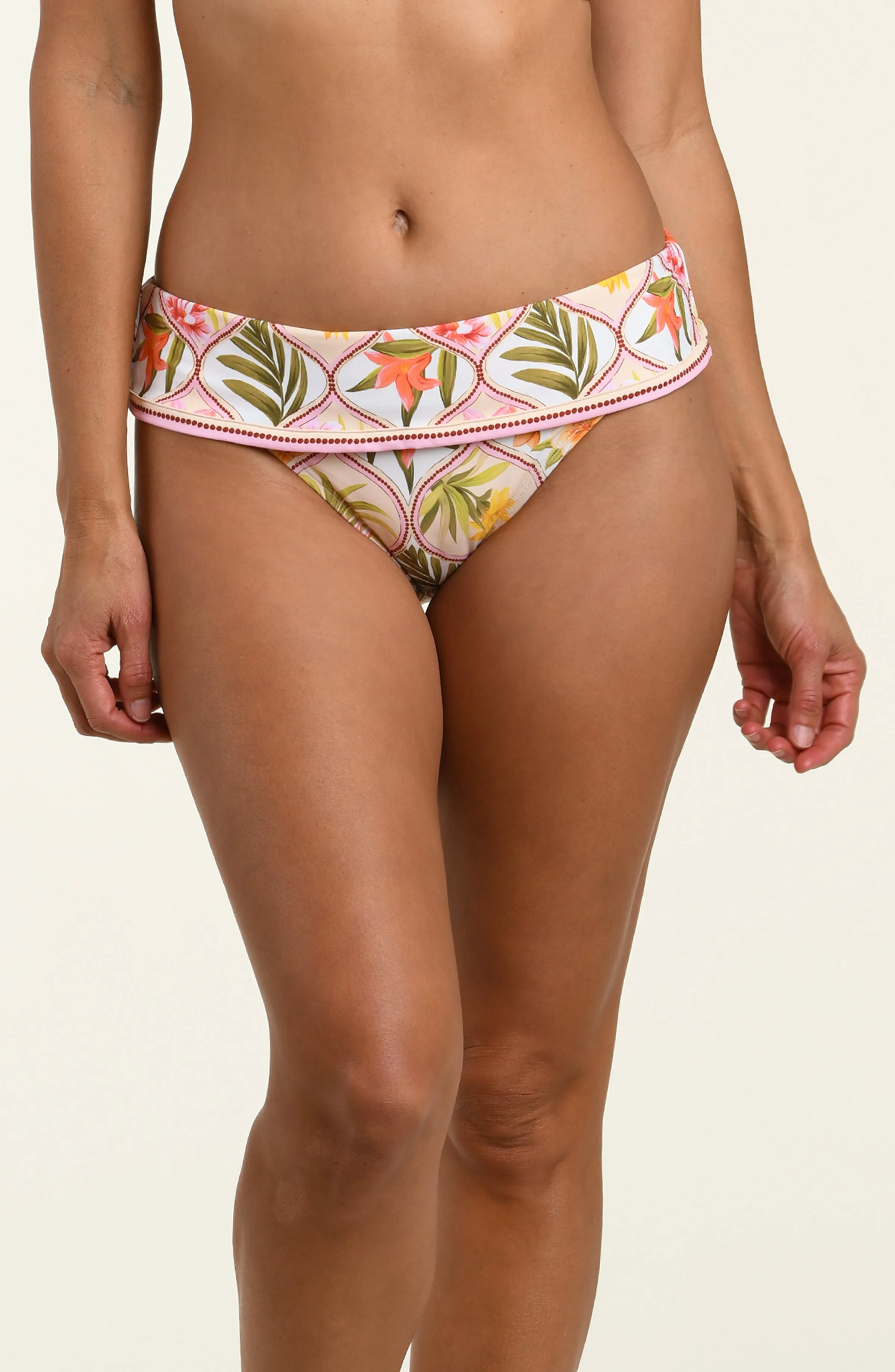 Palm Nouveau Ruched Band Hipster Bottom sold by La Blanca