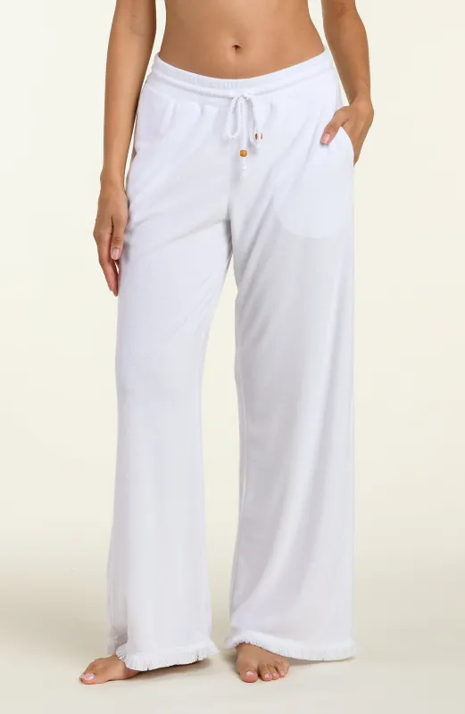 Wild Nomad Beach Pants - White sold by La Blanca