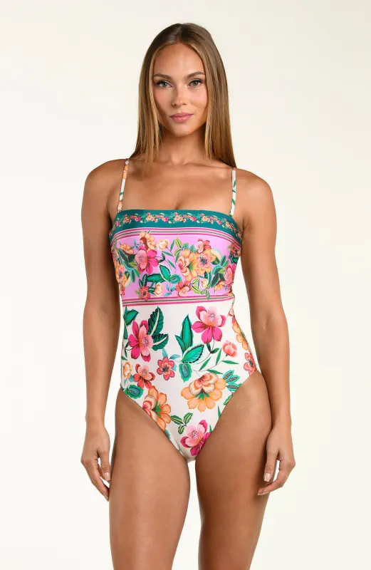 Sunshine 79 Zen Garden Bandeau One Piece sold by La Blanca