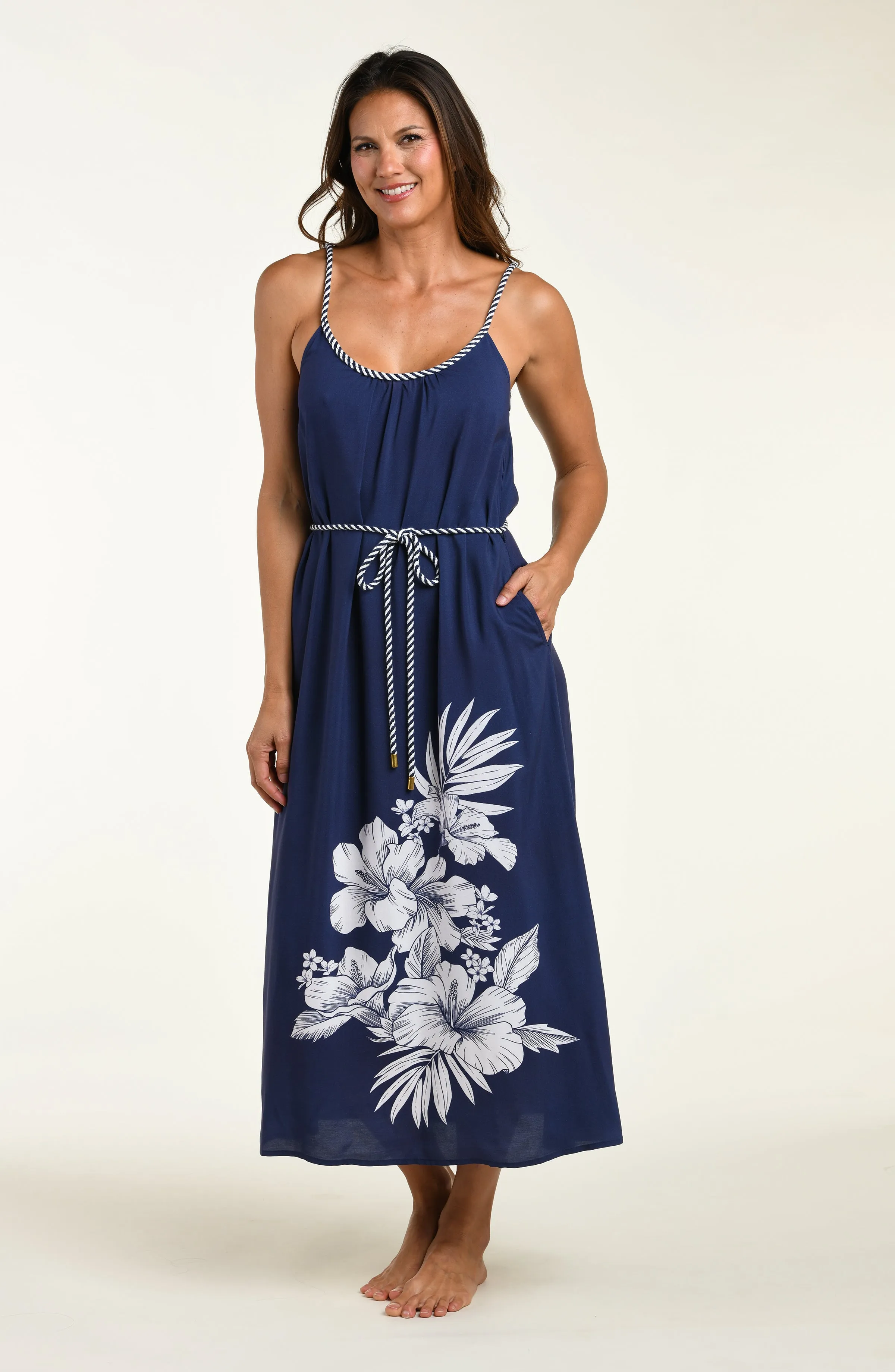 Mariner Blooms Maxi Dress - Indigo sold by La Blanca product image thumbnail 3