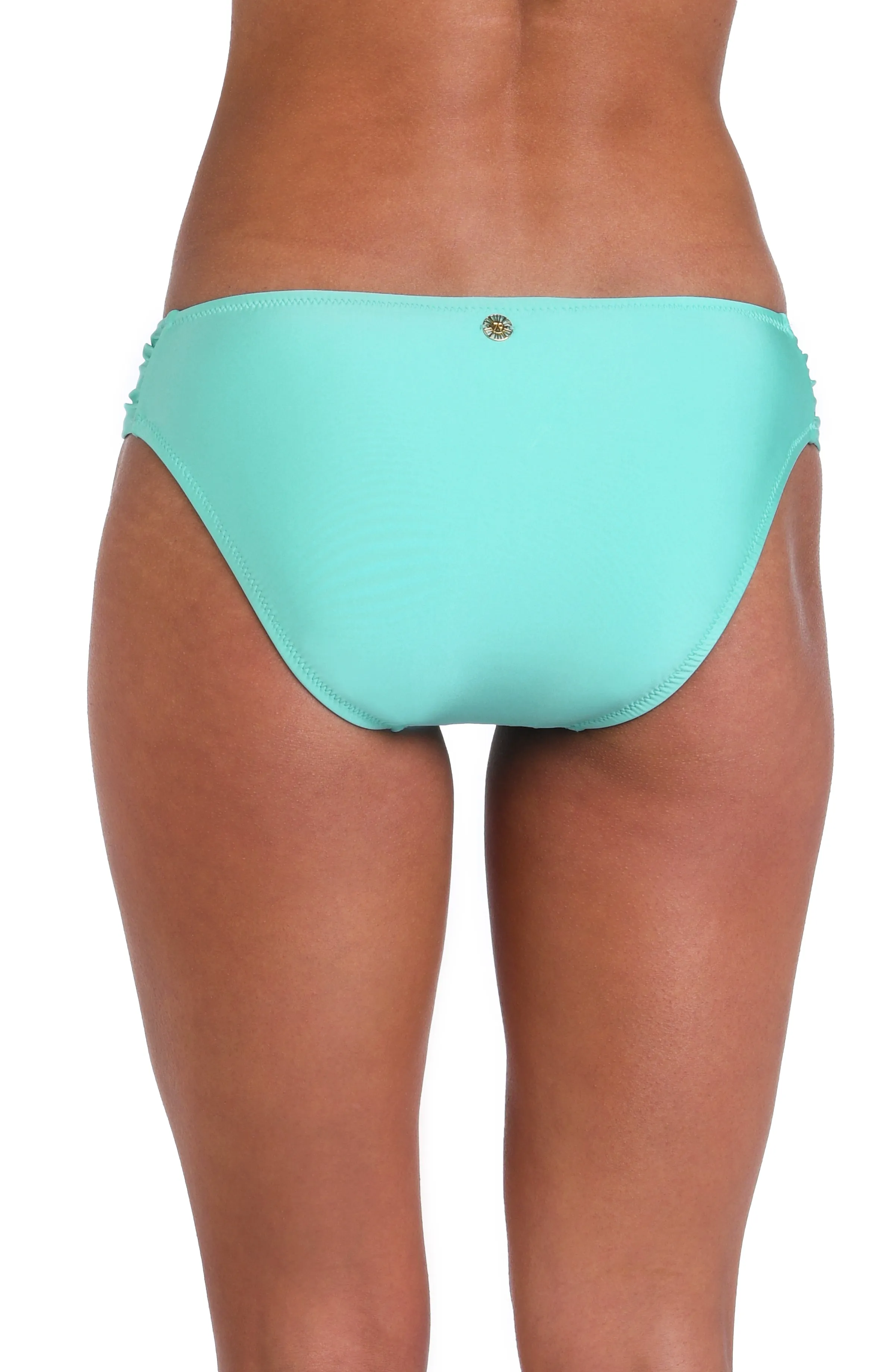 Sunshine 79 Sunshine Solids Side Shirred Hipster Bottom - Seaglass - FINAL SALE sold by La Blanca product image thumbnail 2