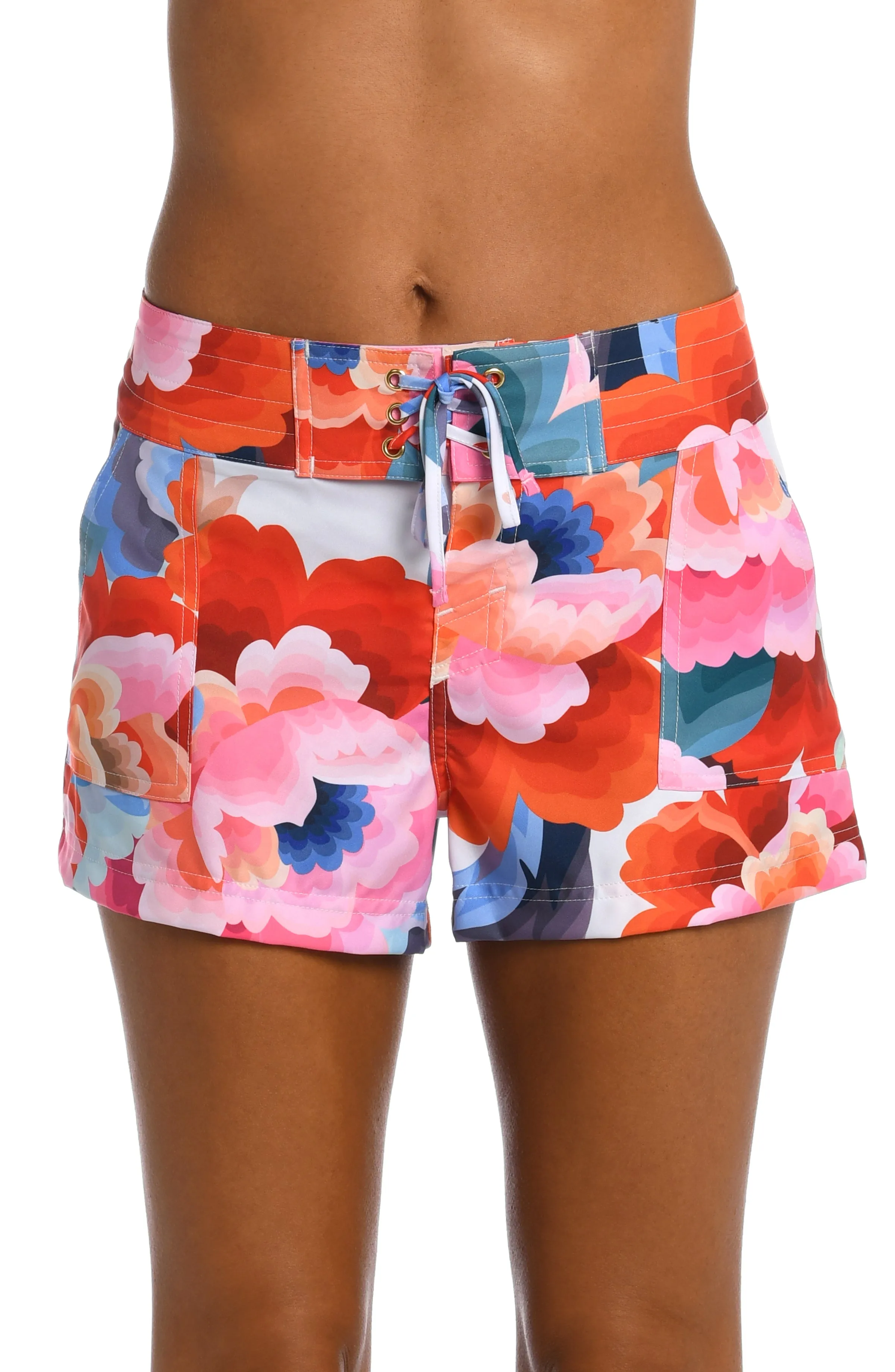 Floral Rhythm 3" Inseam Board Short sold by La Blanca
