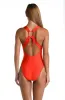 Sunshine 79 Sunshine Solids Keyhole V-Plunge One Piece - Flame - FINAL SALE sold by La Blanca