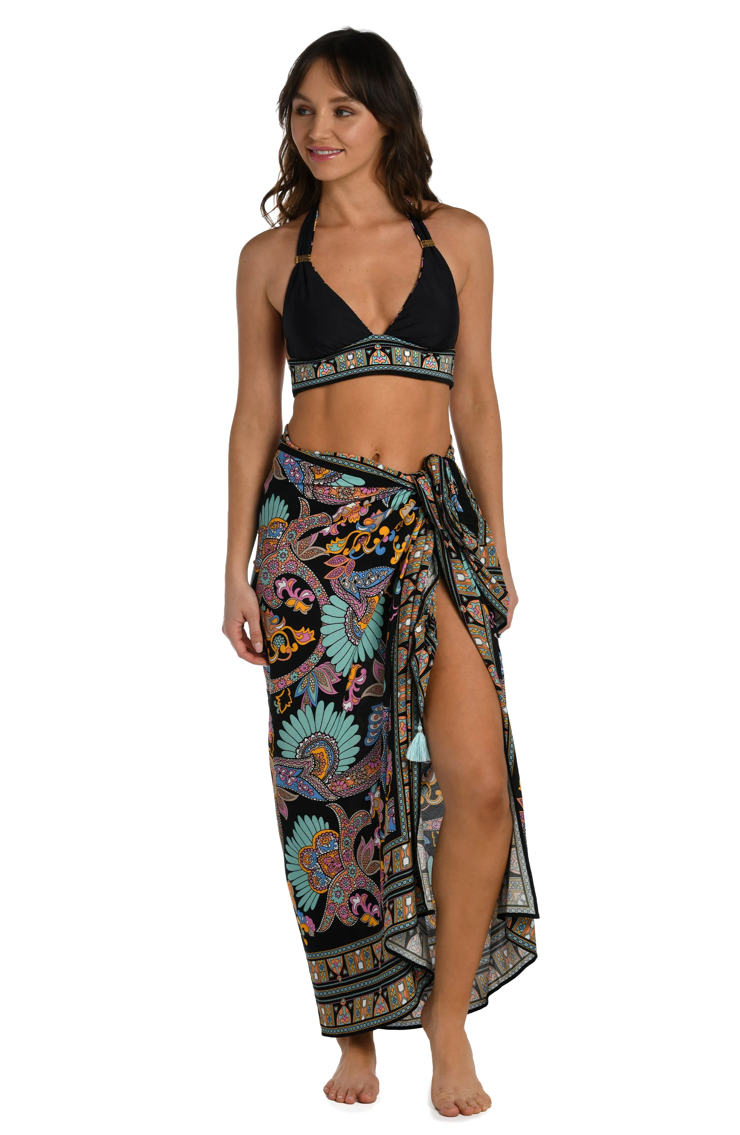 Sunshine 79 Paisley Patchwork Pareo Wrap - FINAL SALE sold by La Blanca product image thumbnail 3