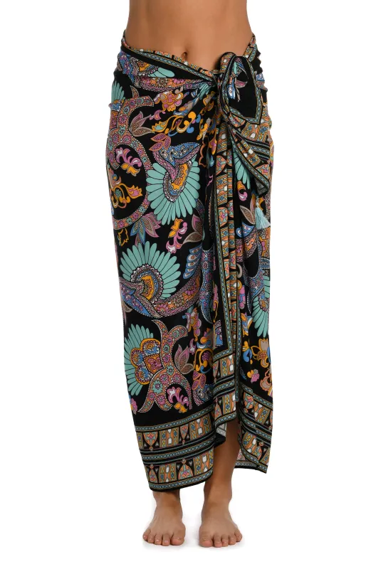 Sunshine 79 Paisley Patchwork Pareo Wrap - FINAL SALE made by La Blanca