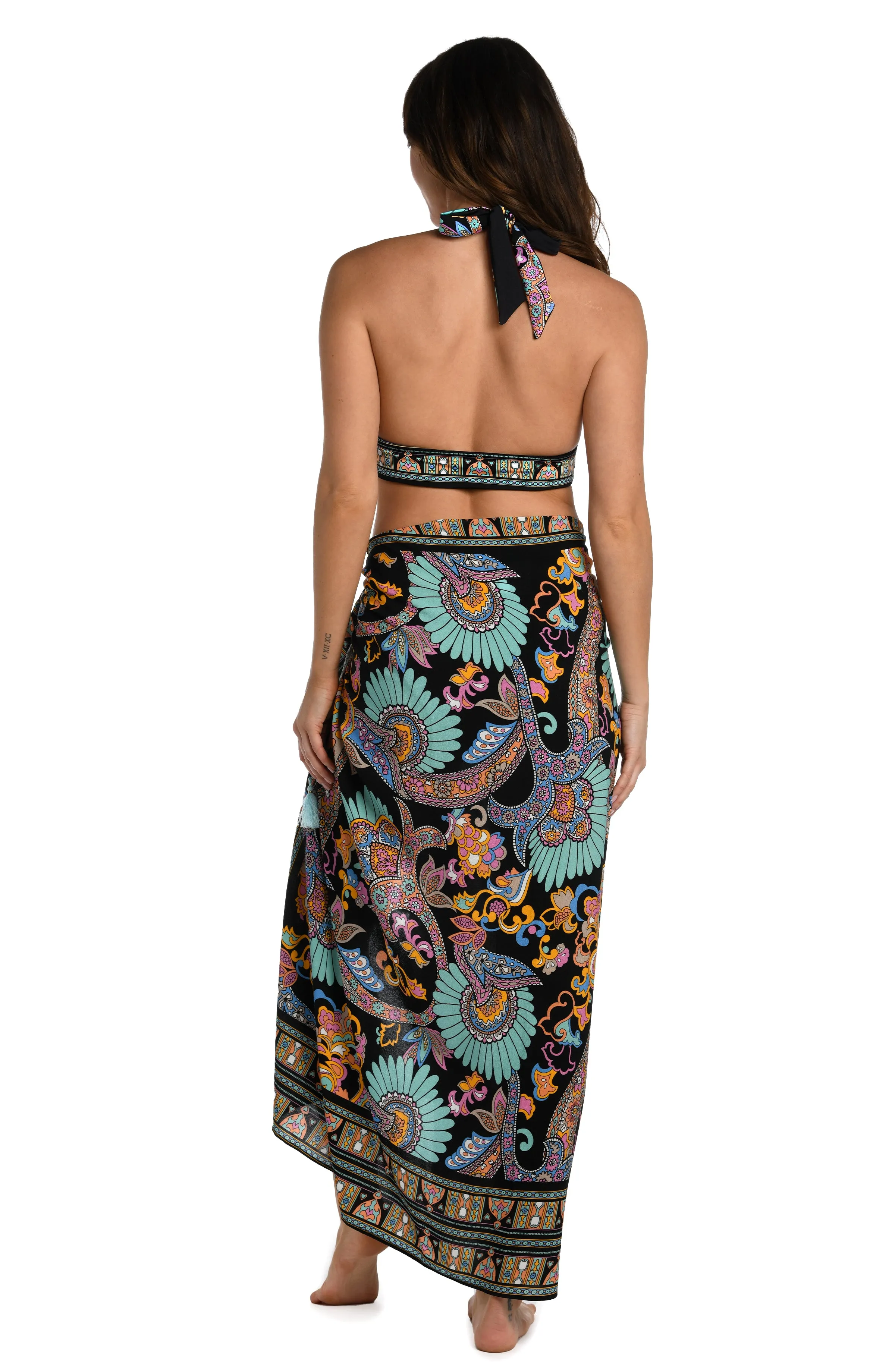 Sunshine 79 Paisley Patchwork Pareo Wrap - FINAL SALE sold by La Blanca product image thumbnail 4