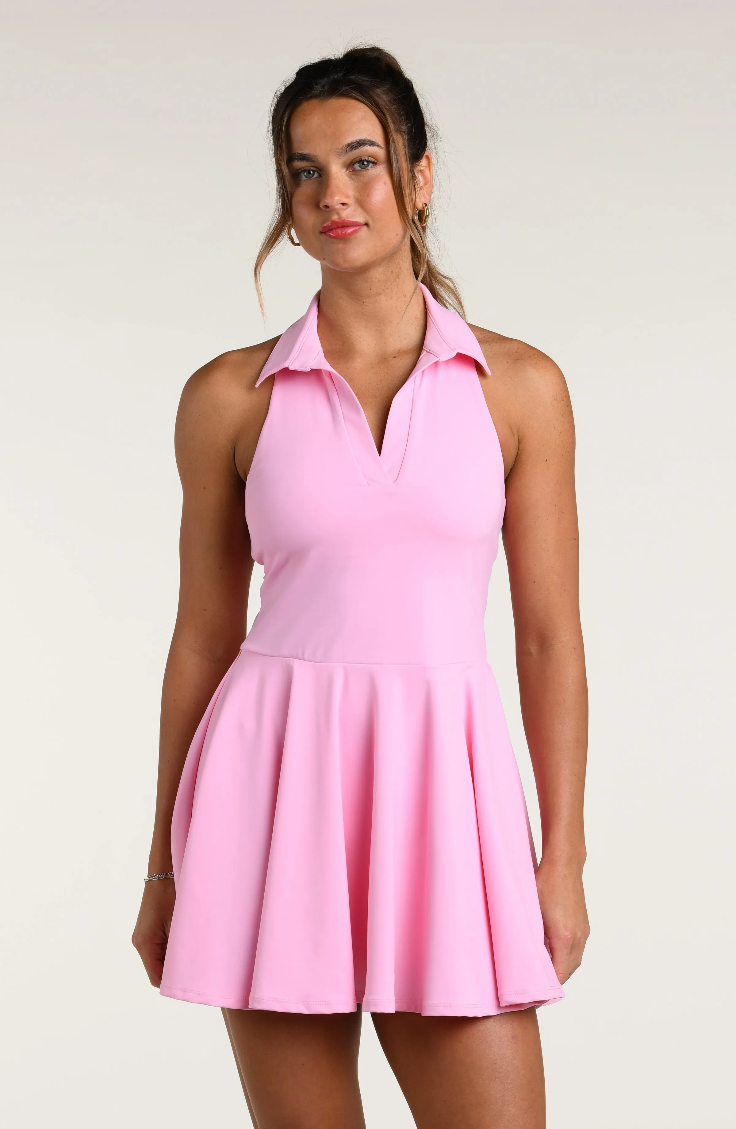 Sport Solids Collared Tennis Dress - Strawberry sold by La Blanca product image thumbnail 3