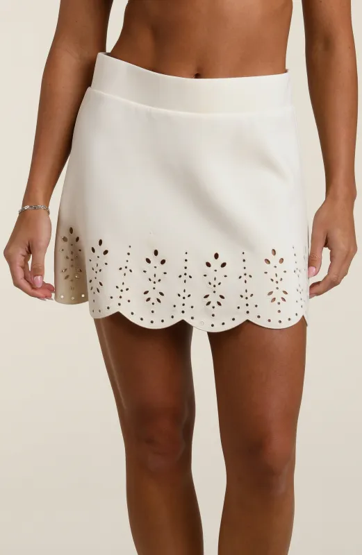 Cloudset Lounge Skirt - Chalk made by La Blanca